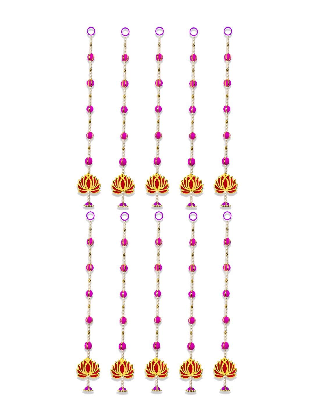 

iHandikart Pink 10 Pieces Decorative Hanging String