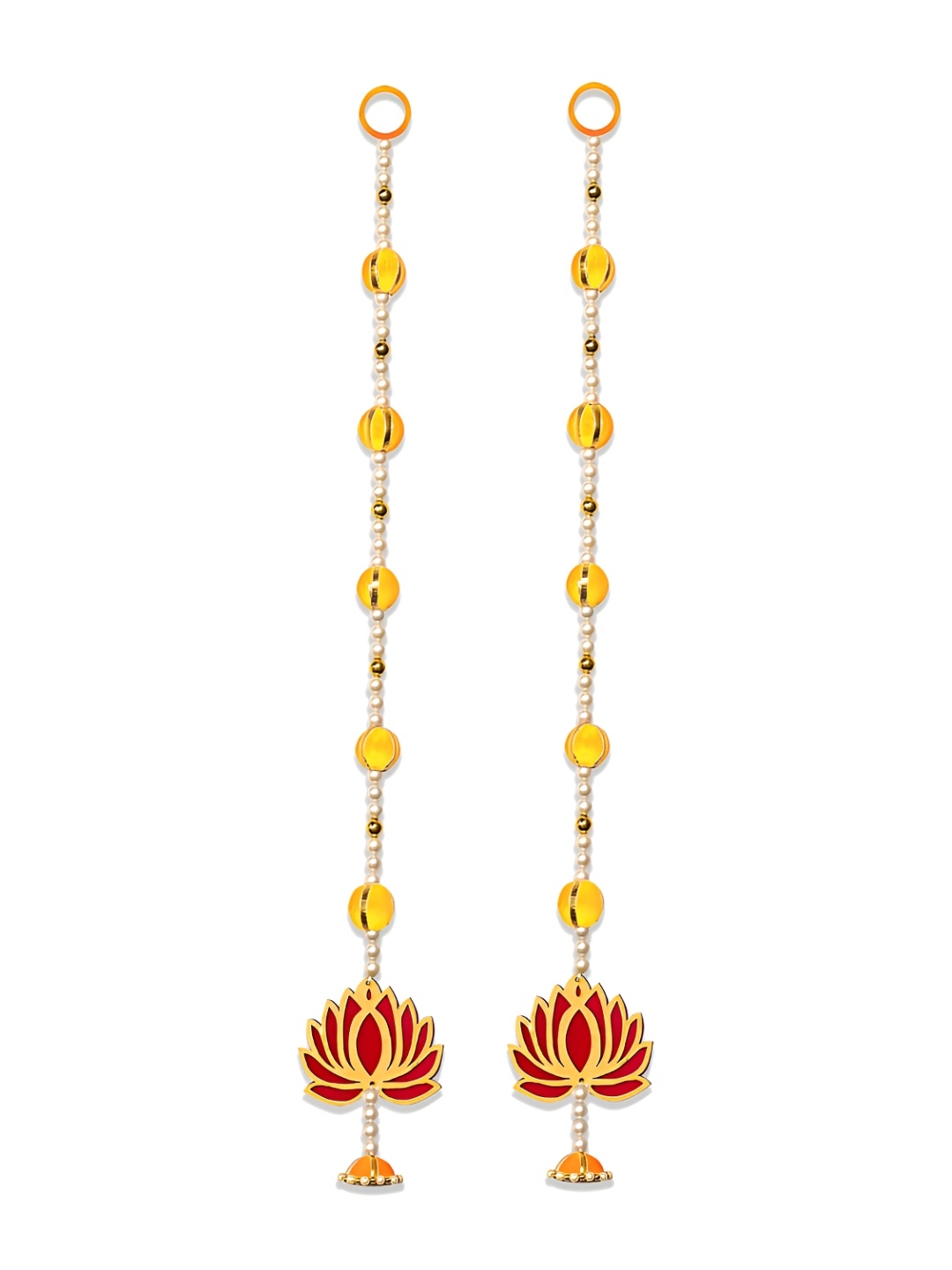 

iHandikart Yellow & Red 2Pcs Hanging Festive Decor