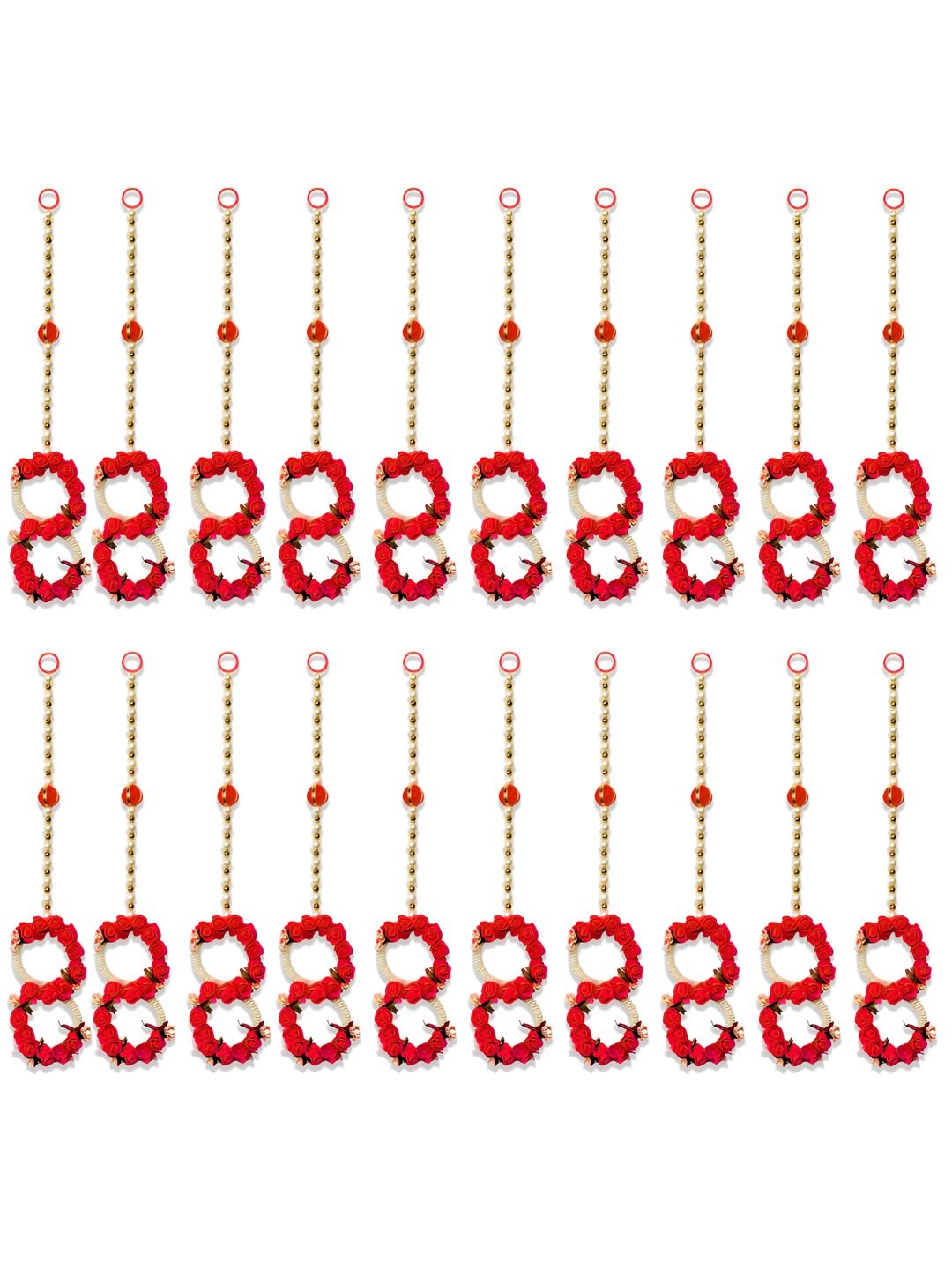 

iHandikart Red 20 Pieces Hanging Wall Festive Decor