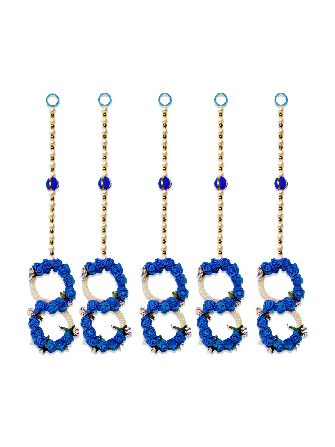 

iHandikart Blue 5 Pieces Wall Hanging