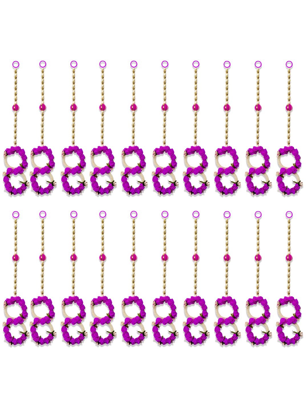 

iHandikart Pink 20 Pieces Wall Hanging Artificial Festive Decor