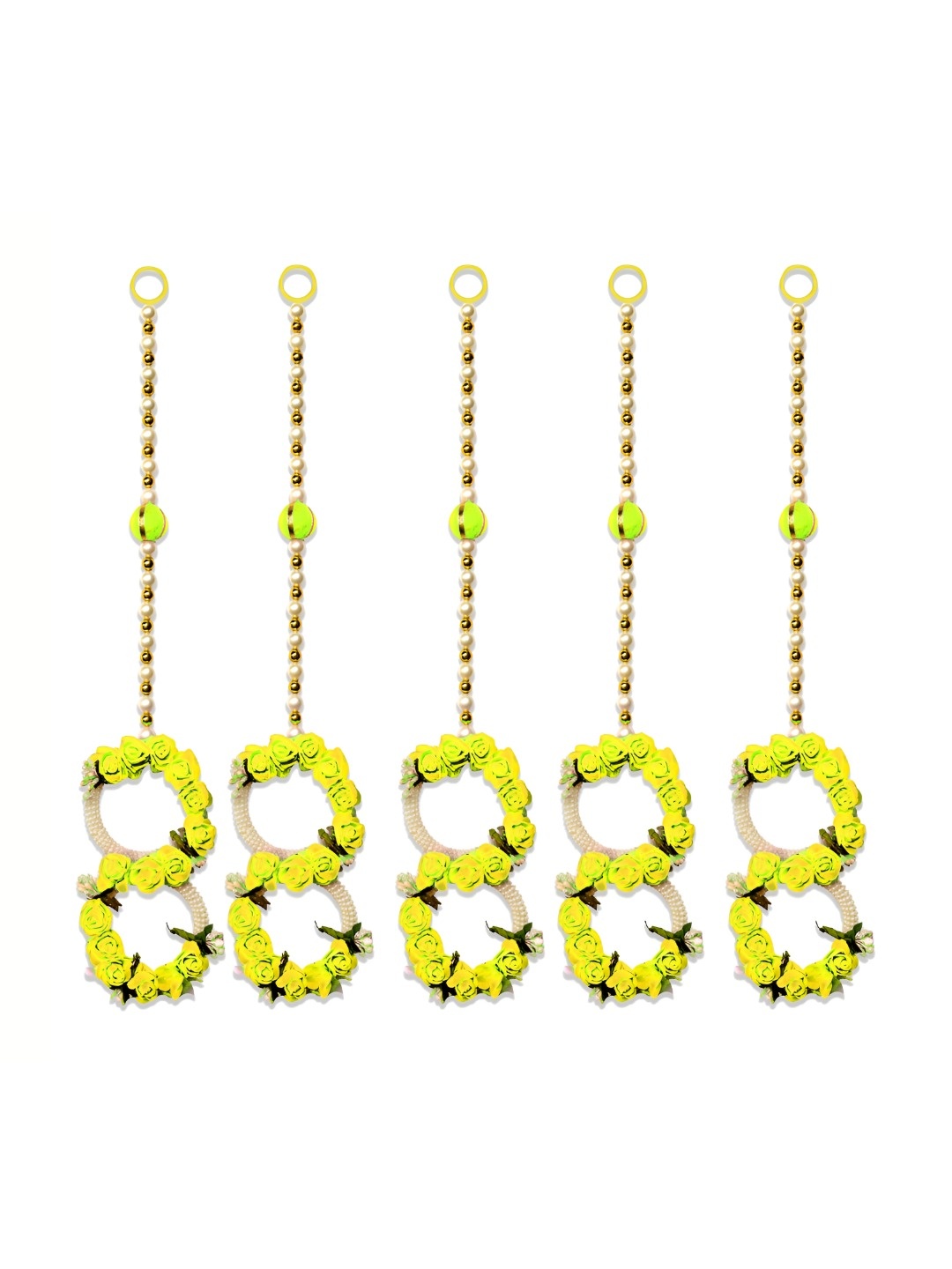 

iHandikart Yellow 5 Pieces Wall Hanging Festive Decor