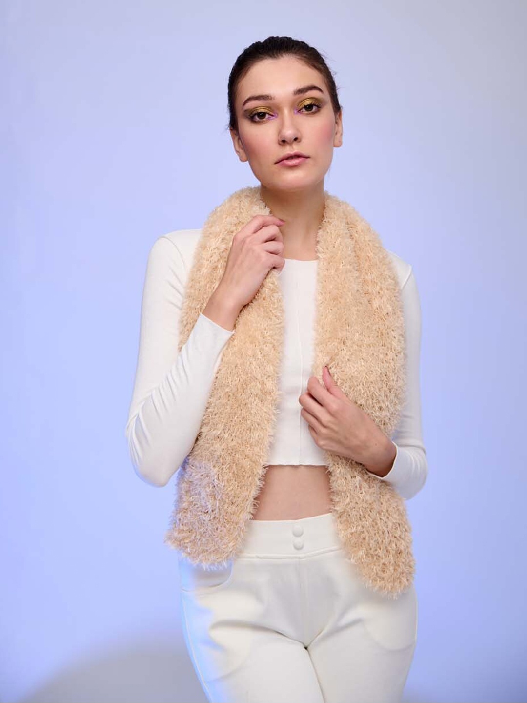 

Zanaash Woollen Scarf, Brown