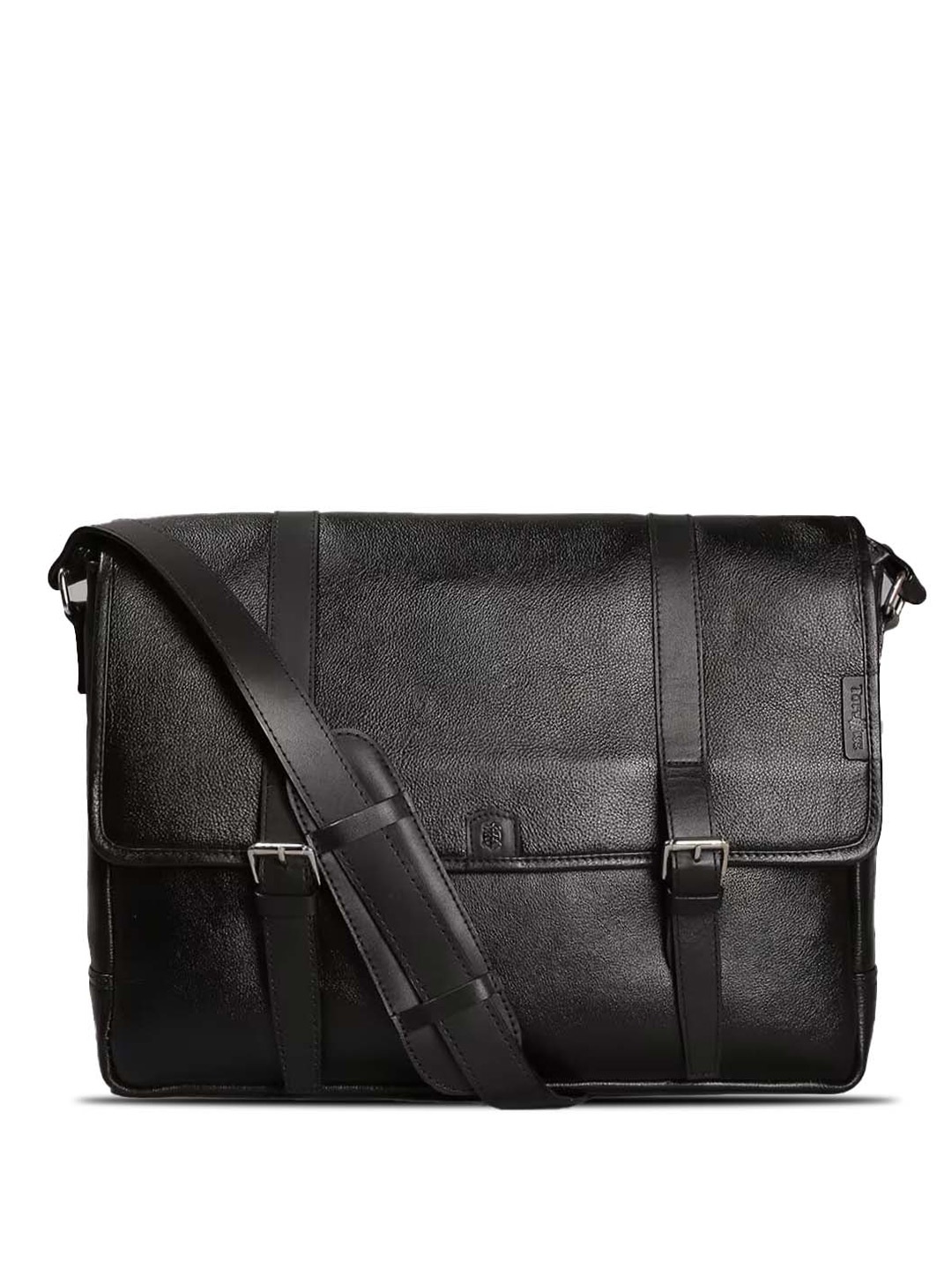 

Tortoise Pedro Structured Genuine Leather Laptop Bag 15.5 Inch, Black