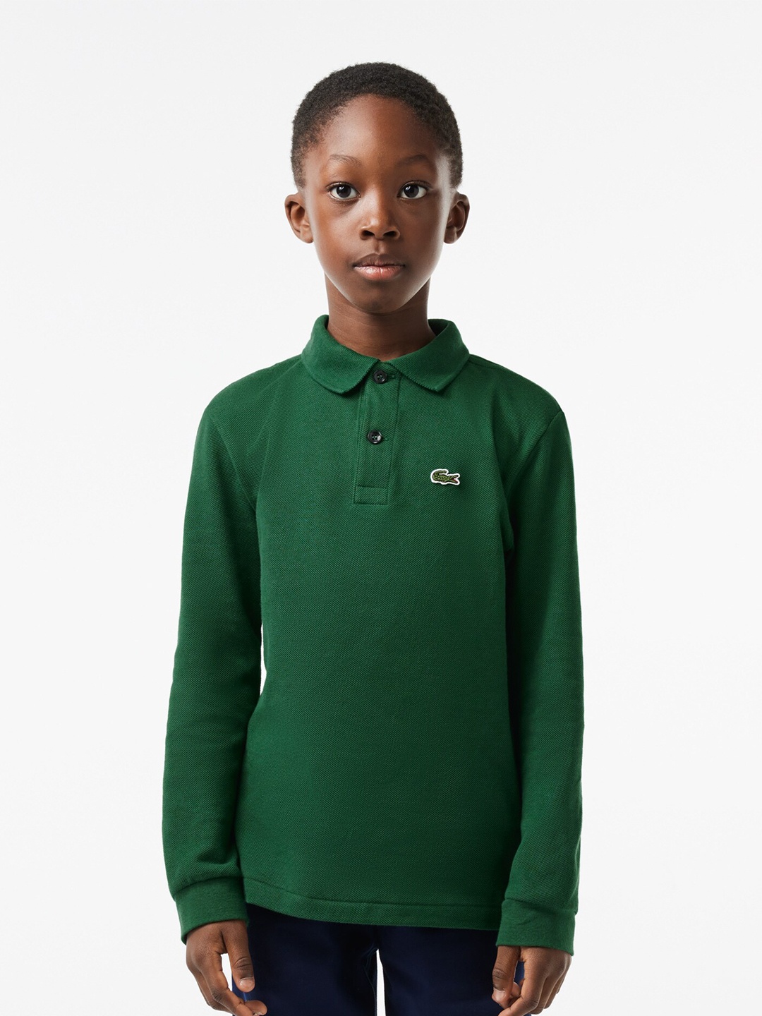 

Lacoste Kids Polo Collar Pure Cotton T-shirt, Green