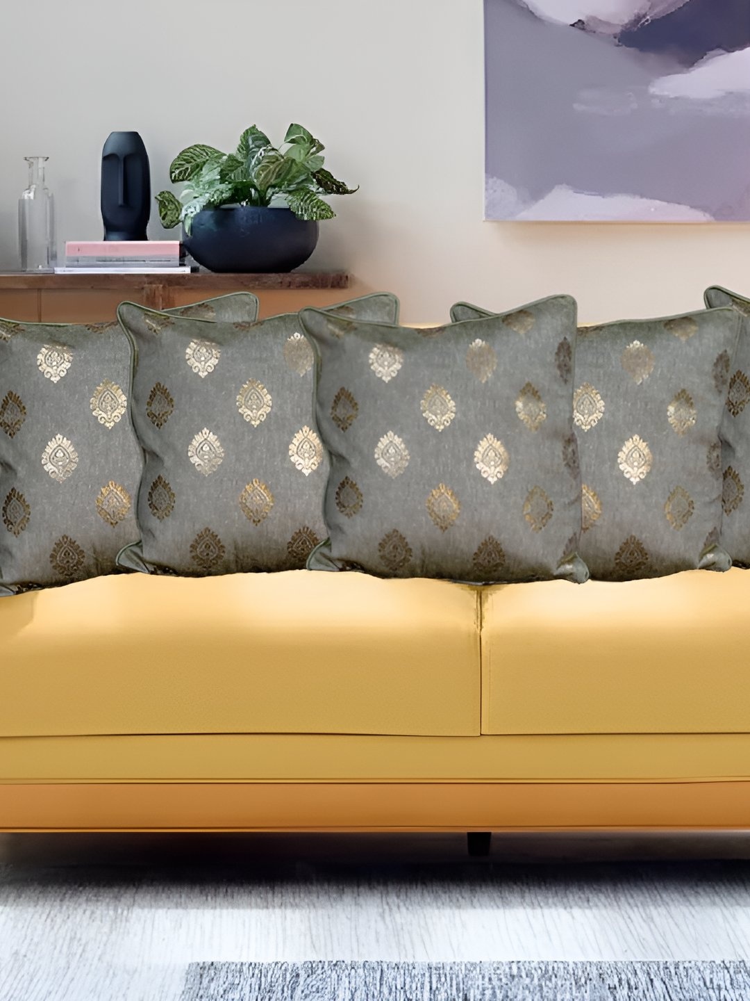 

CASA-NEST Brown Velvet Square Cushion Cover