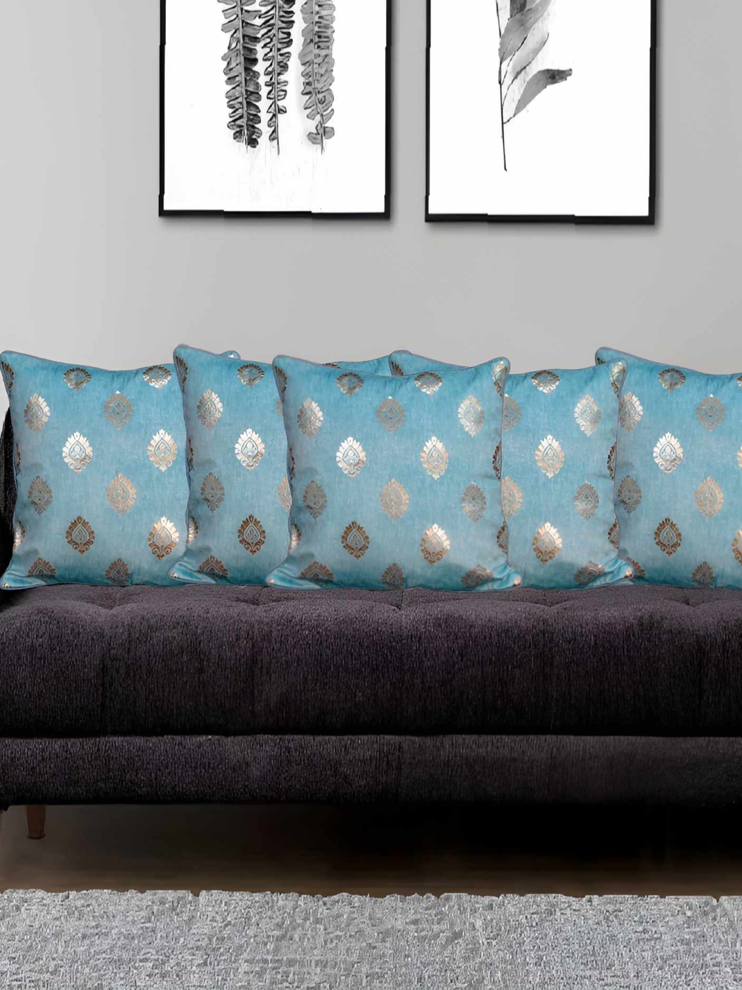 

CASA-NEST Blue Velvet Cushion Covers