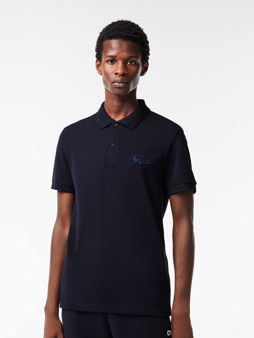 

Lacoste Polo Collar Pure Cotton T-shirt, Navy blue