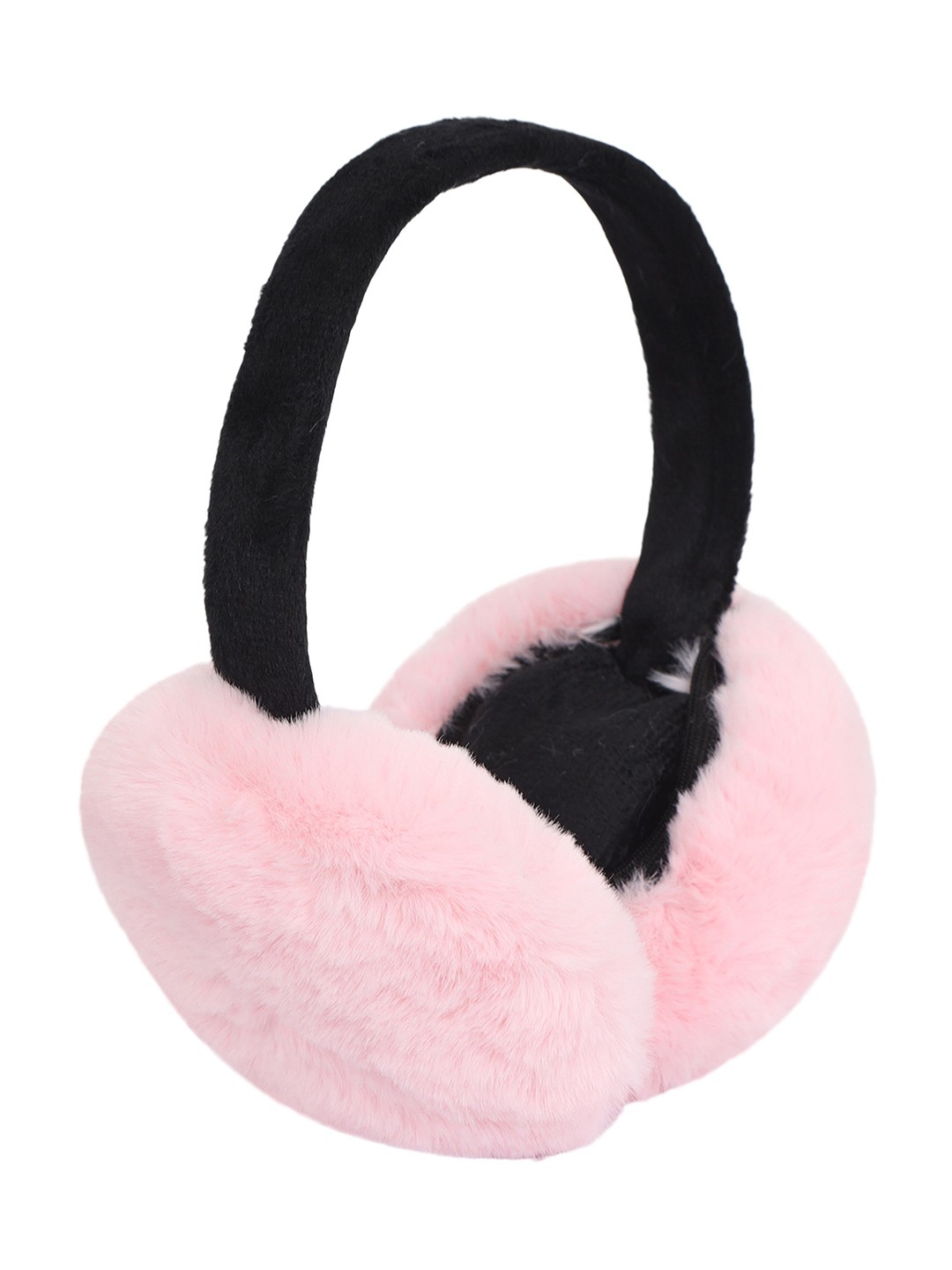

FabSeasons Unisex Faux Fur Foldable Earmuffs, Pink