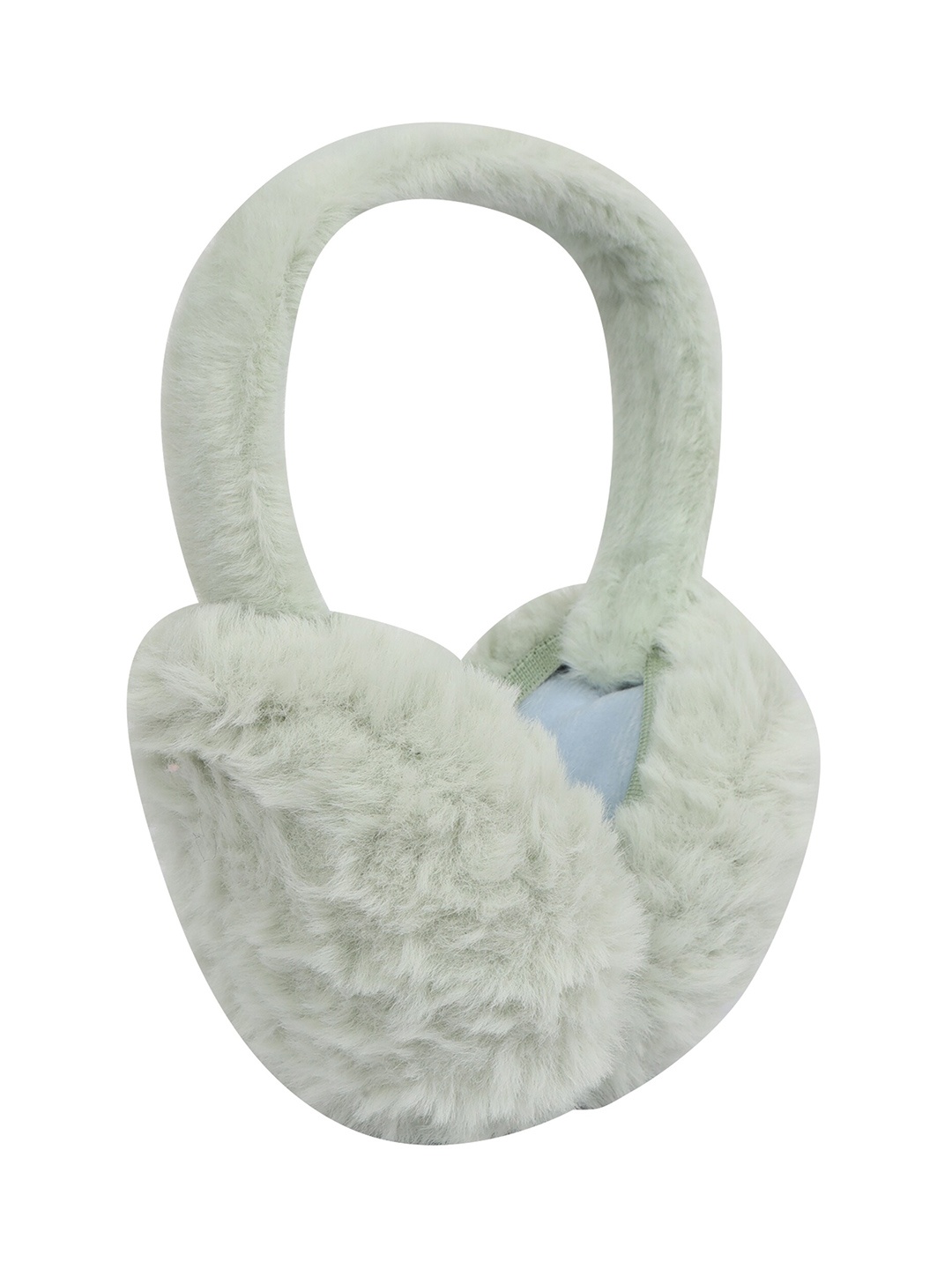 

FabSeasons Unisex Faux Fur Detail Foldable Outdoor Winter Ear Muffs, Green