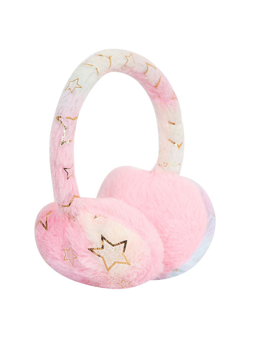 

FabSeasons Unisex Conversational Printed Faux Fur Detail Outdoor Winter Ear Muffs, Pink