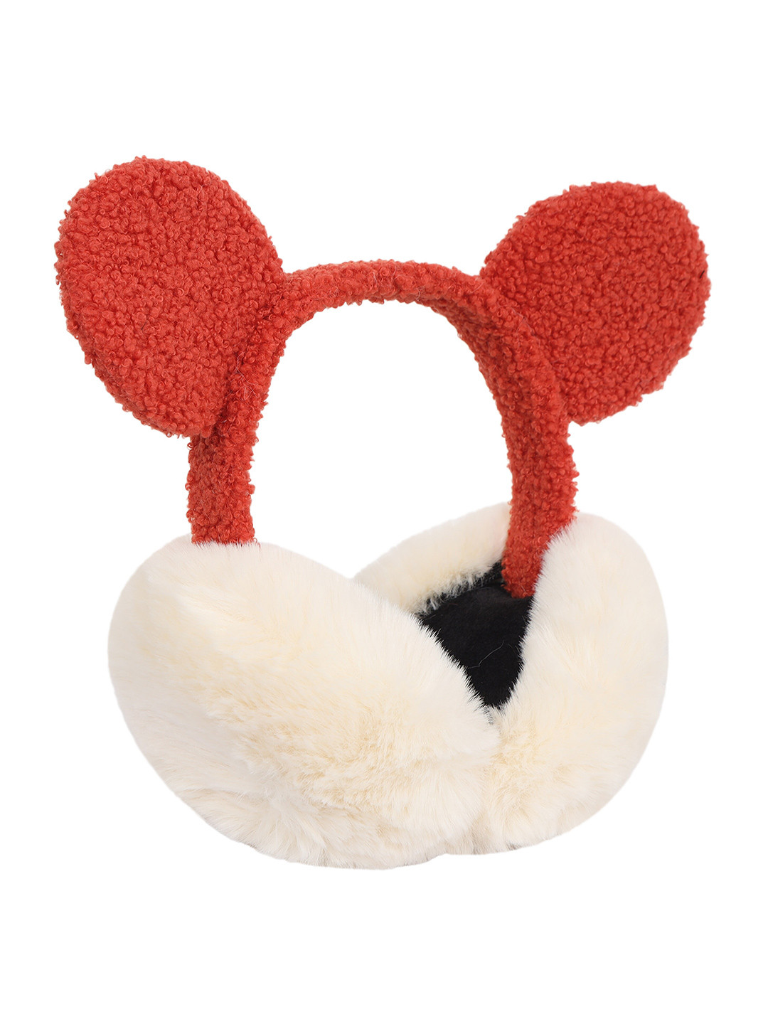 

FabSeasons Unisex Faux Fur Winter Ear Muffs, Red