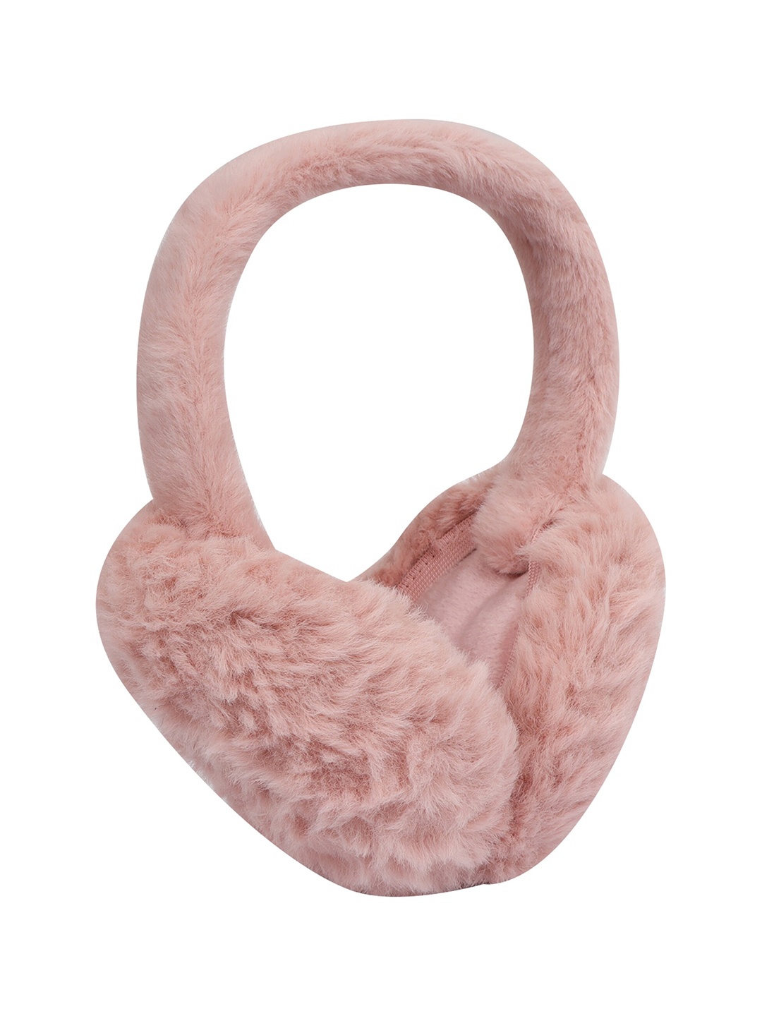 

FabSeasons Unisex Faux Fur Detail Foldable Outdoor Winter Ear Muffs, Pink