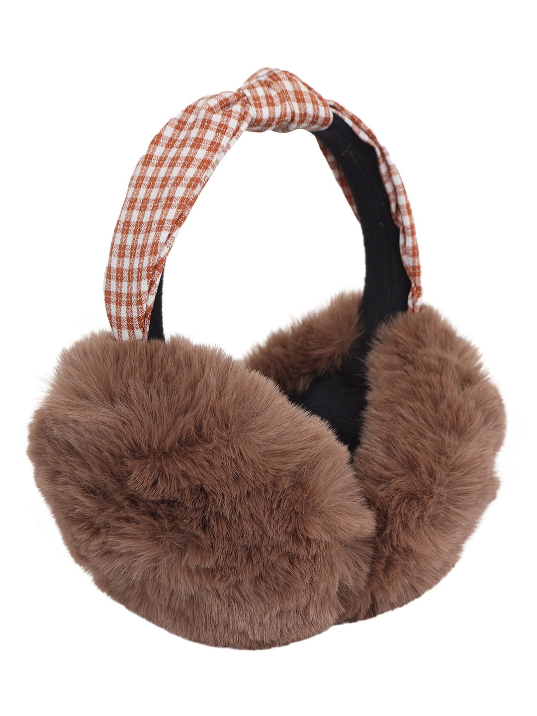 

FabSeasons Unisex Foldable Faux Fur Winter Ear Muffs, Brown