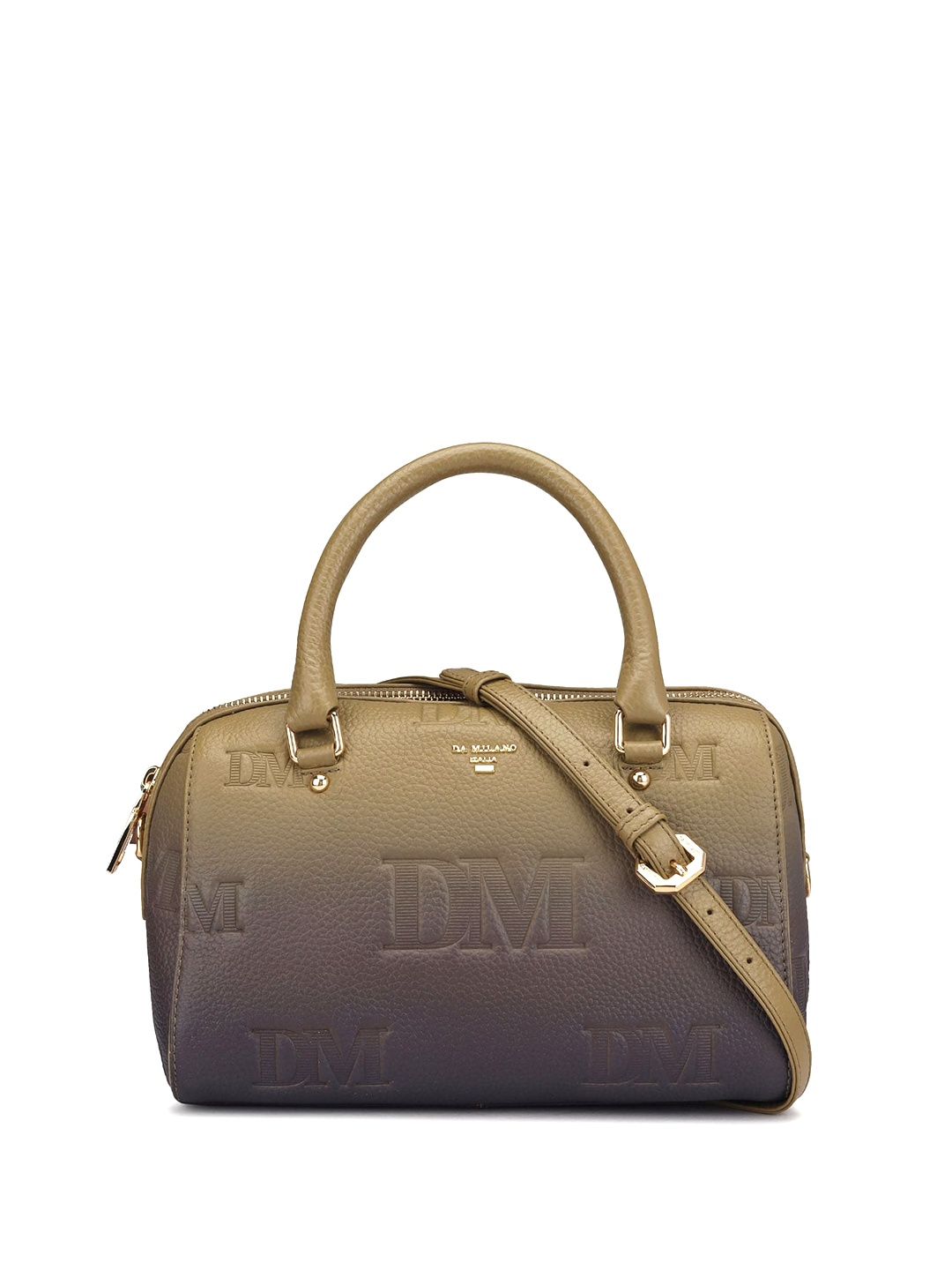 

Da Milano Ombre Leather Handheld Bag, Green