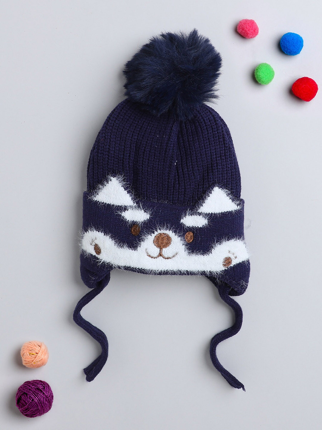 

The Magic Wand Unisex Kids Navy Blue Woollen Fashion