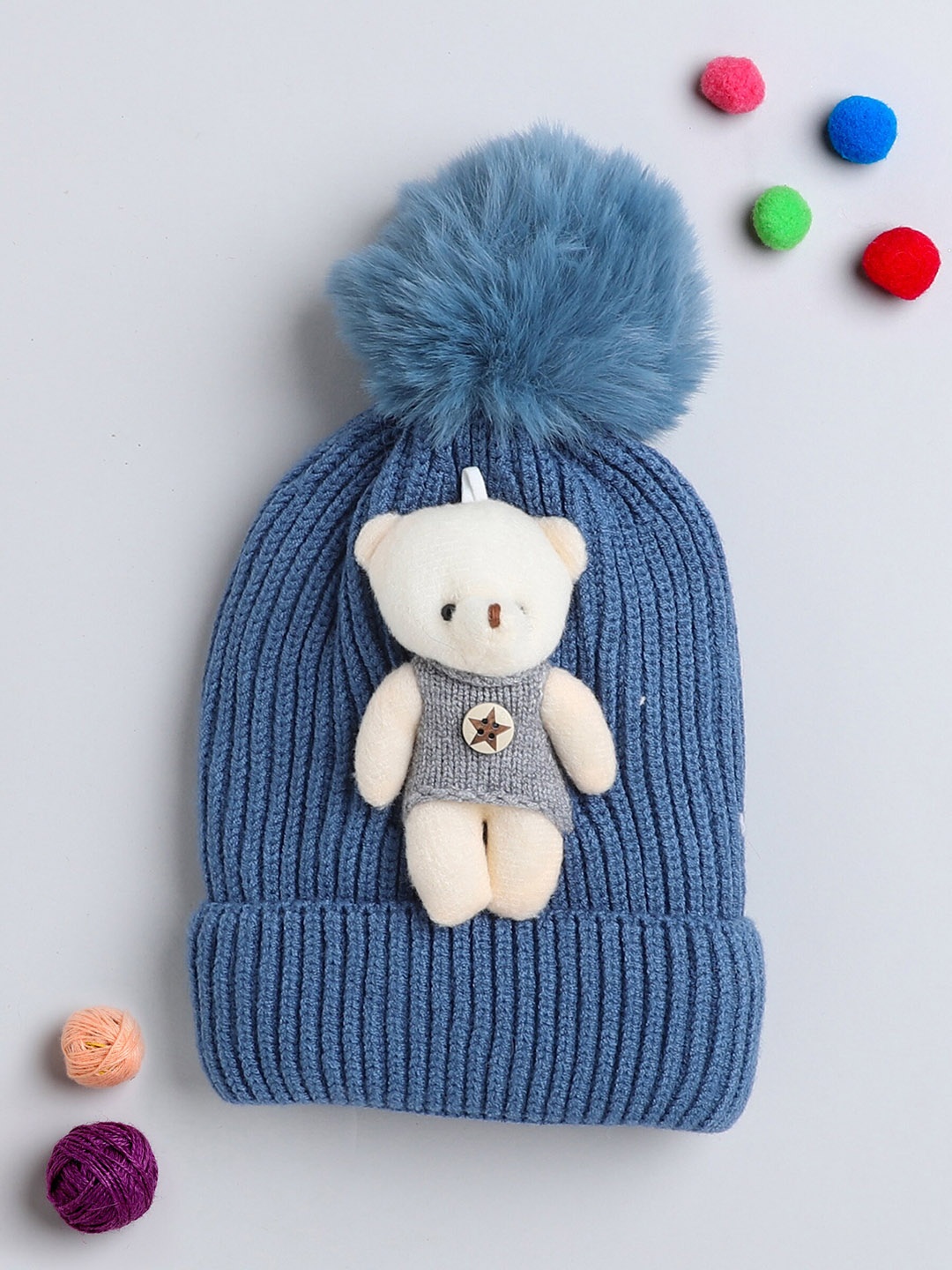 

The Magic Wand Kids Woollen Beanie Cap, Blue