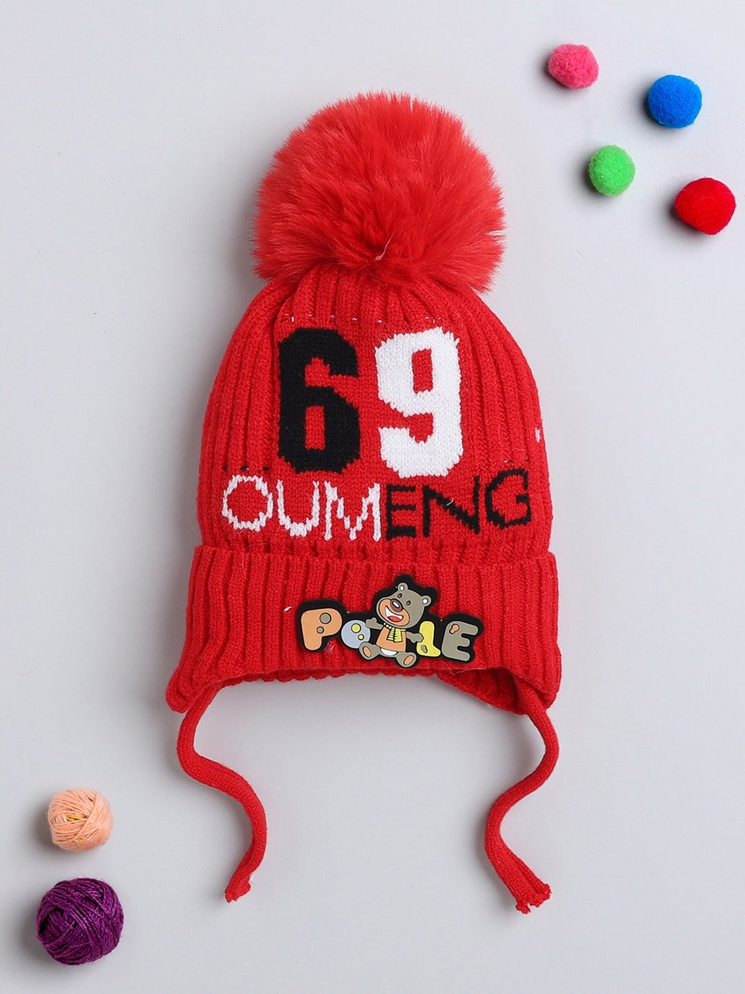 

The Magic Wand Kids Woollen Beanie, Red