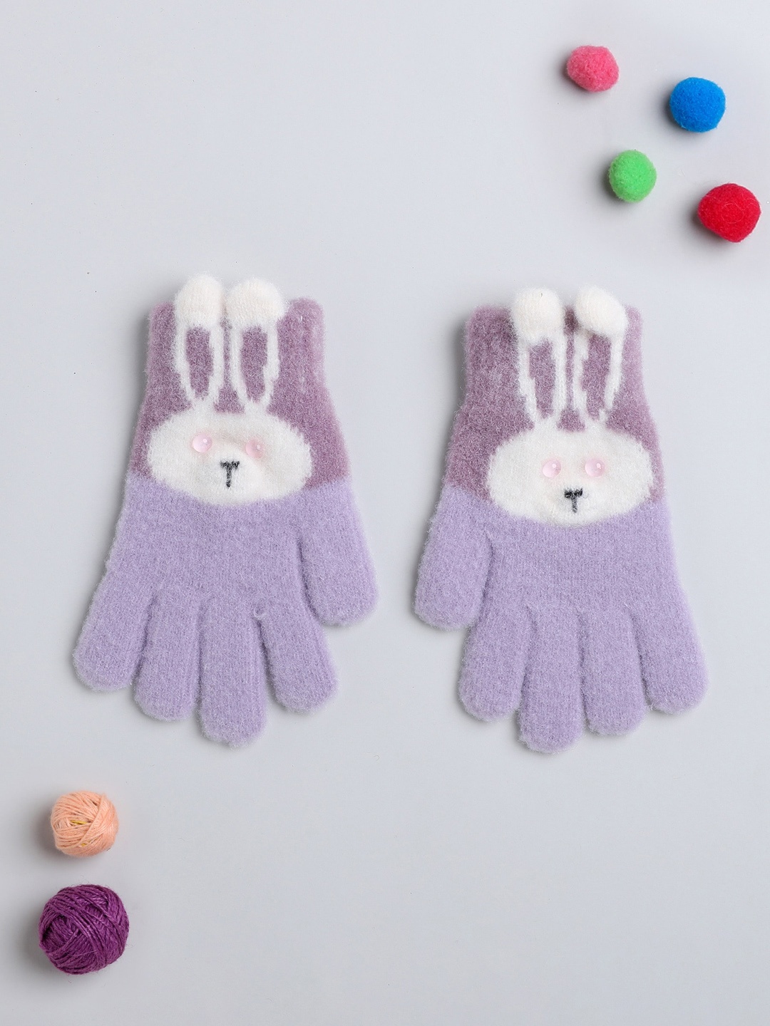 

The Magic Wand Girls Patterned Hand Gloves, Lavender