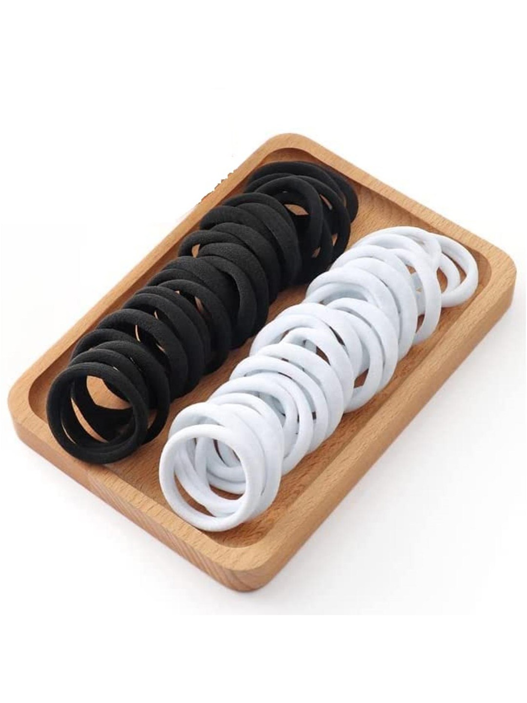 

DN Creation Set Of 30 Ponytail Holders, White