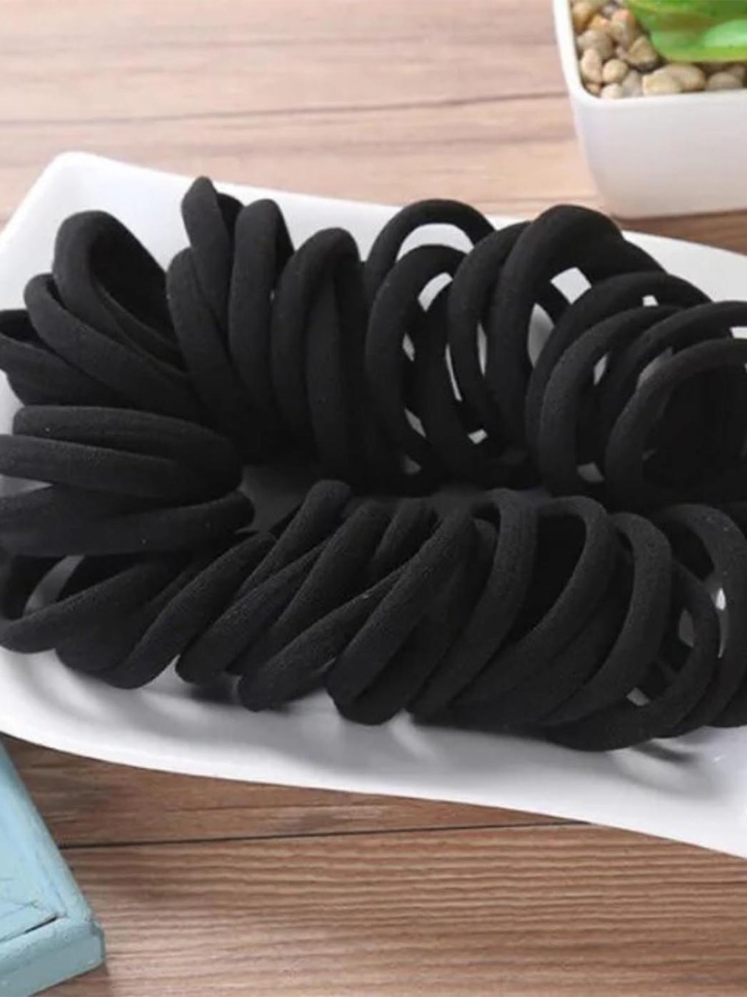 

DN Creation Set Of 30 Ponytail Holders, Black