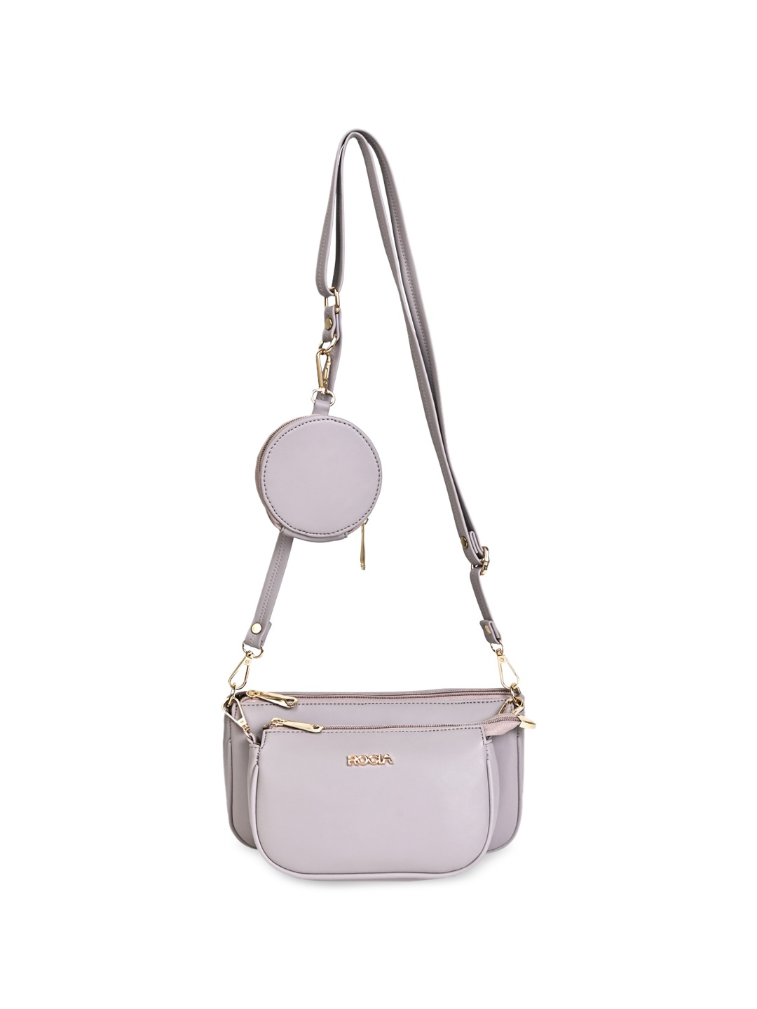 

Rocia Structured Sling Bag With Coin Purse, Purple