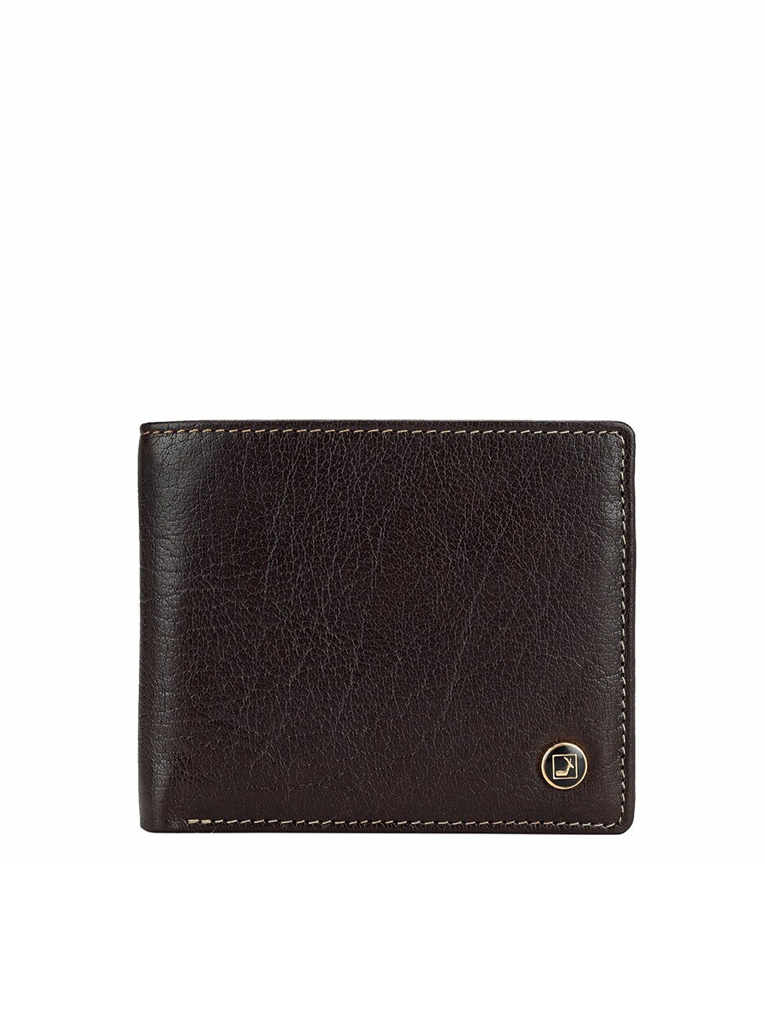 

Da Milano Textured Leather Two Fold Wallet, Brown