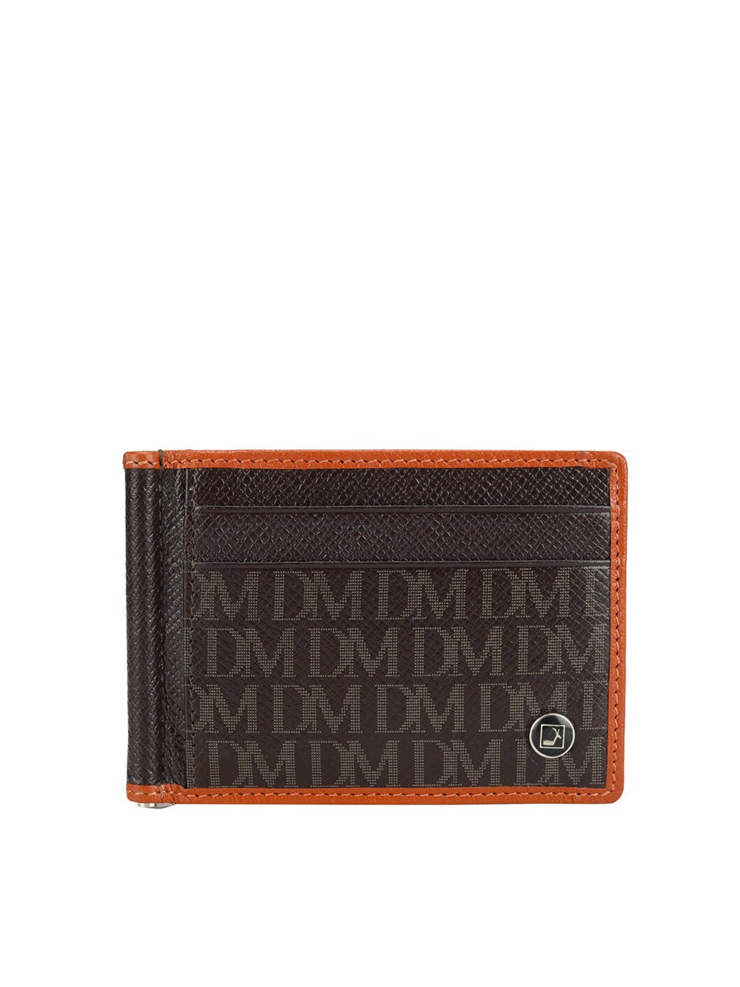 

Da Milano Textured Leather Two Fold Wallet, Brown