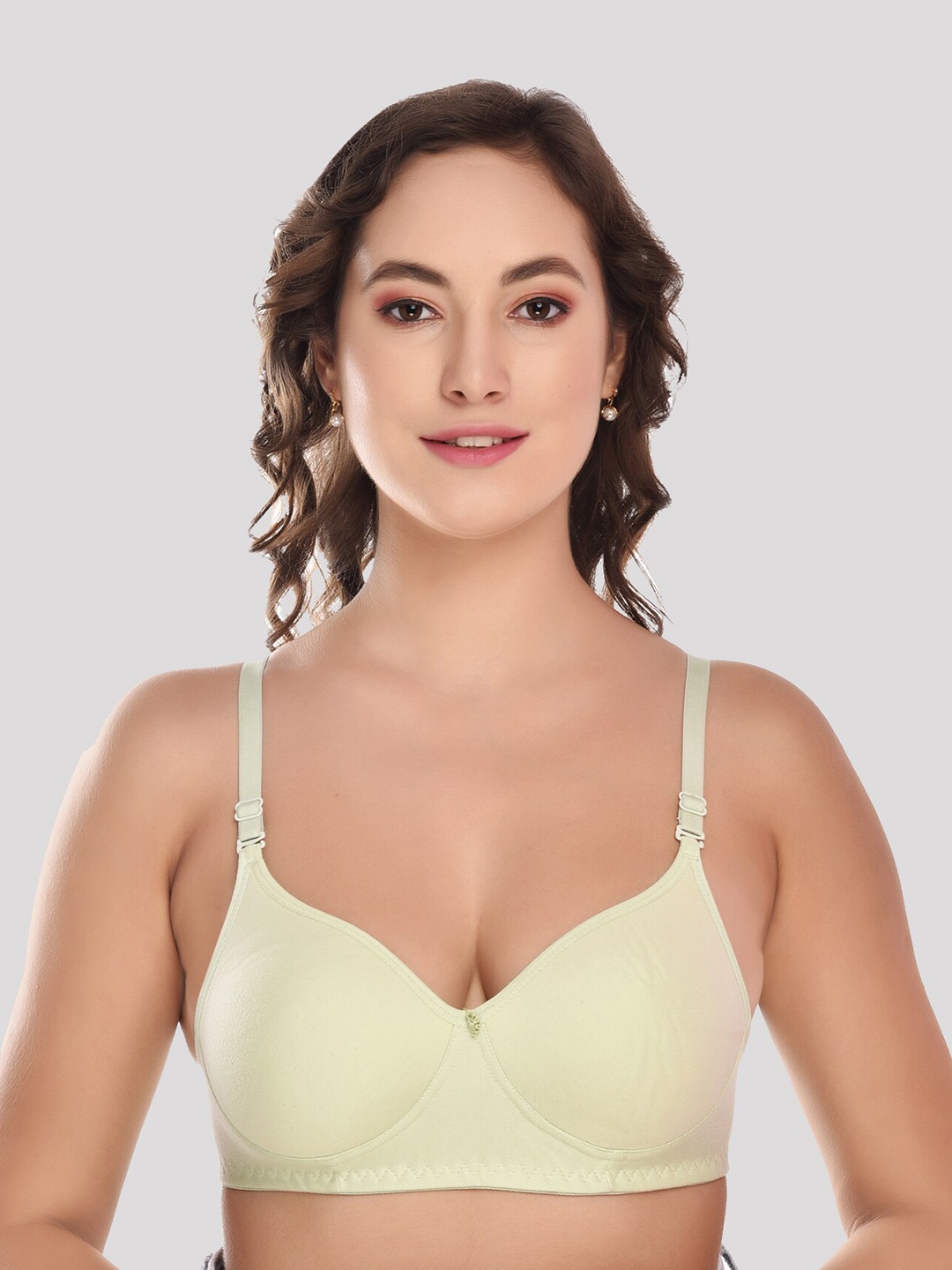 

ACCEZORY Kamini Lightly Padded T-Shirt Bra Full Coverage Super Support All Day Comfort, Sea green