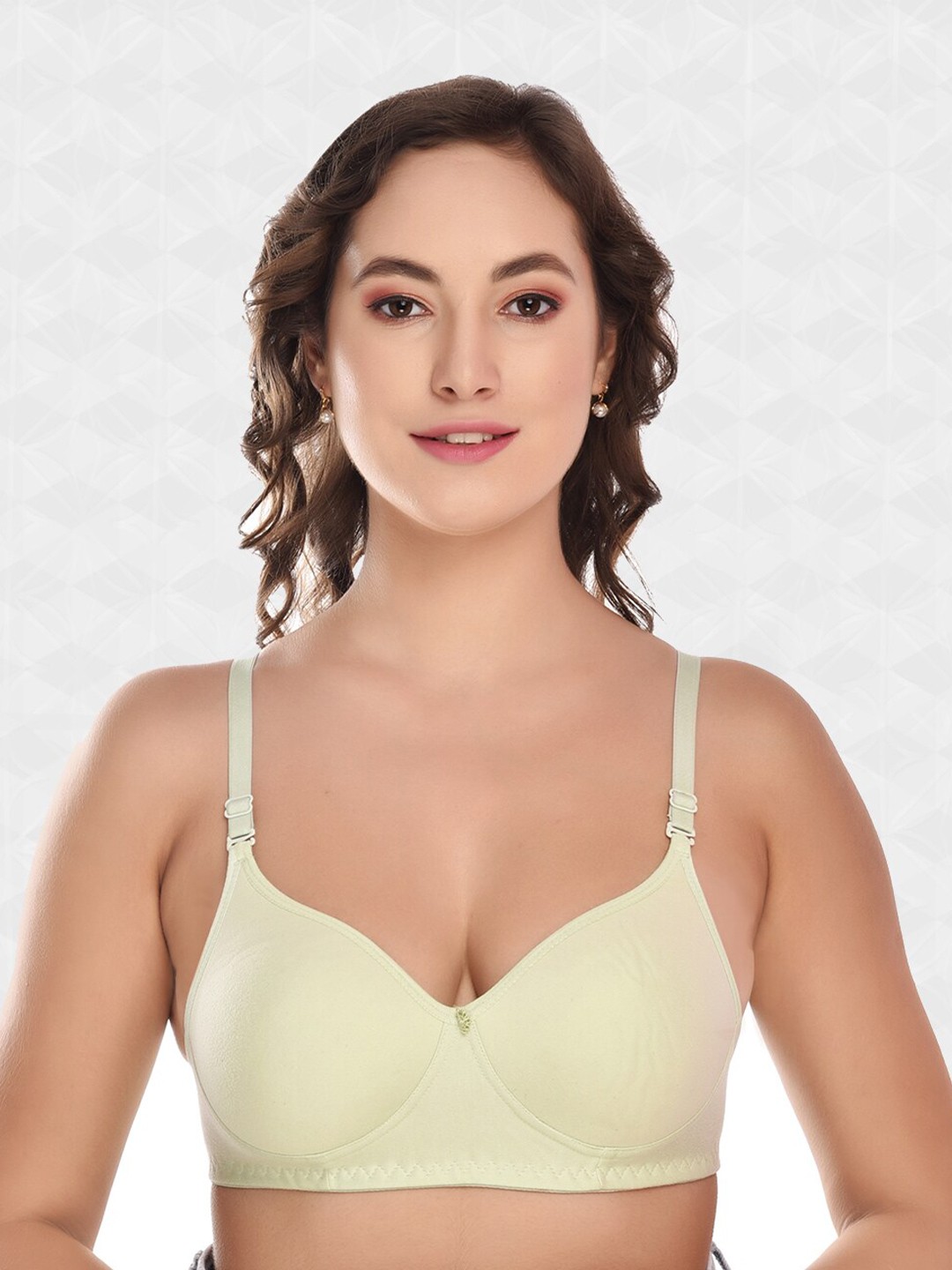 

ACCEZORY Kamini Lightly Padded T-Shirt Bra Full Coverage Super Support All Day Comfort, Sea green