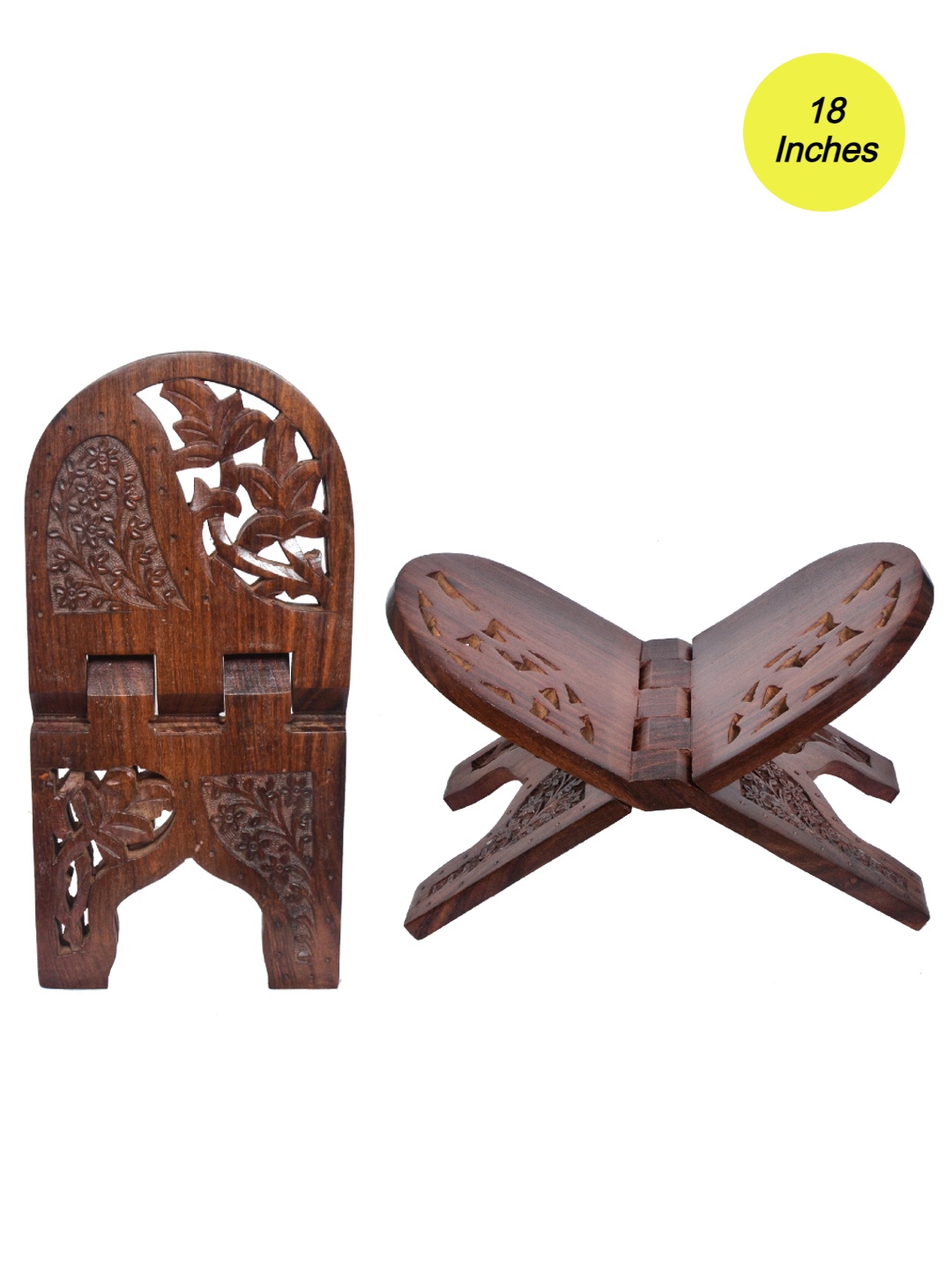 

Classical Youth Brown Sheesham Wooden Foldable Holy Book Stand