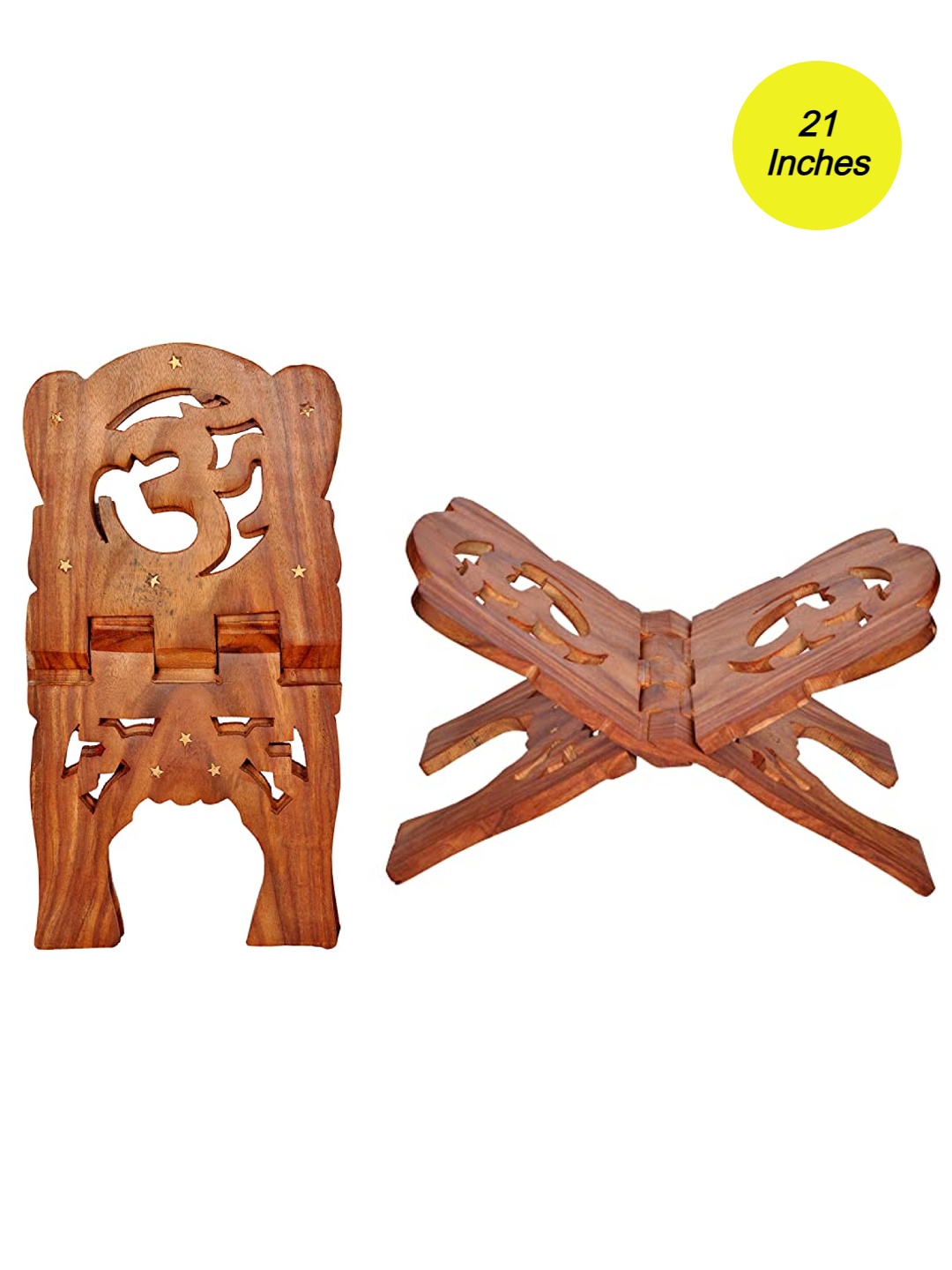 

Classical Youth Brown Wooden Foldable Holy Book Stand