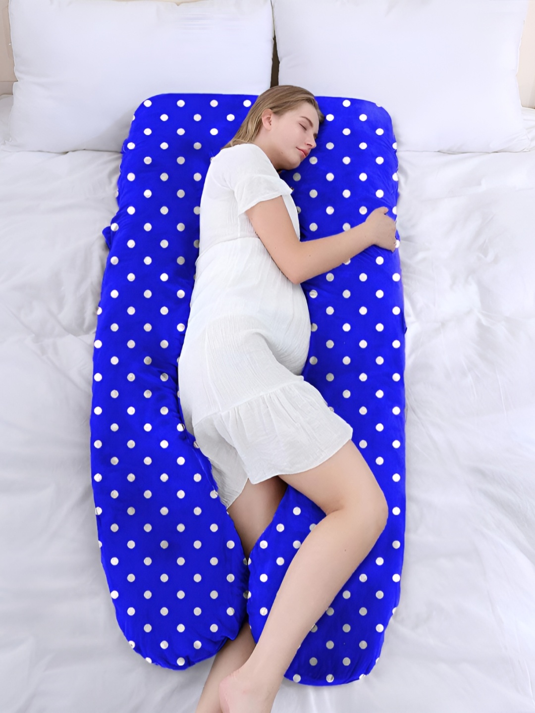 

DADDY COOL Blue Fibre Filled Faux Velvet Ultra Soft Maternity Pillow