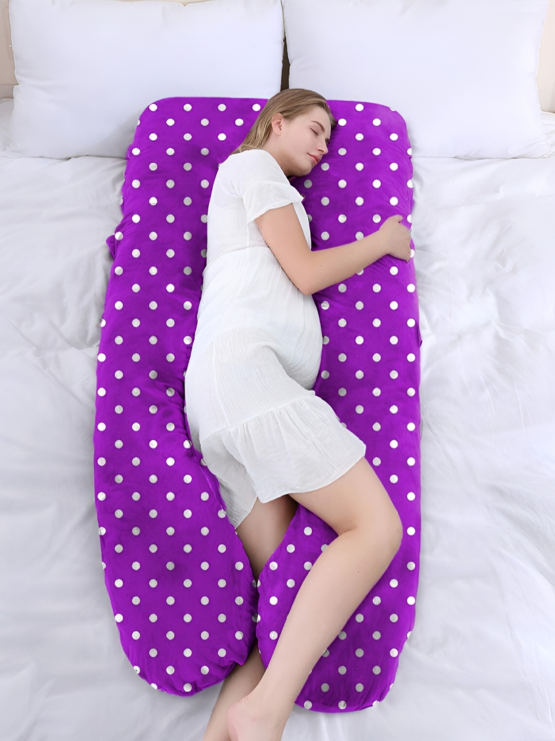 

DADDY COOL Purple Fibre Filled Faux Velvet Ultra Soft Maternity Pillow