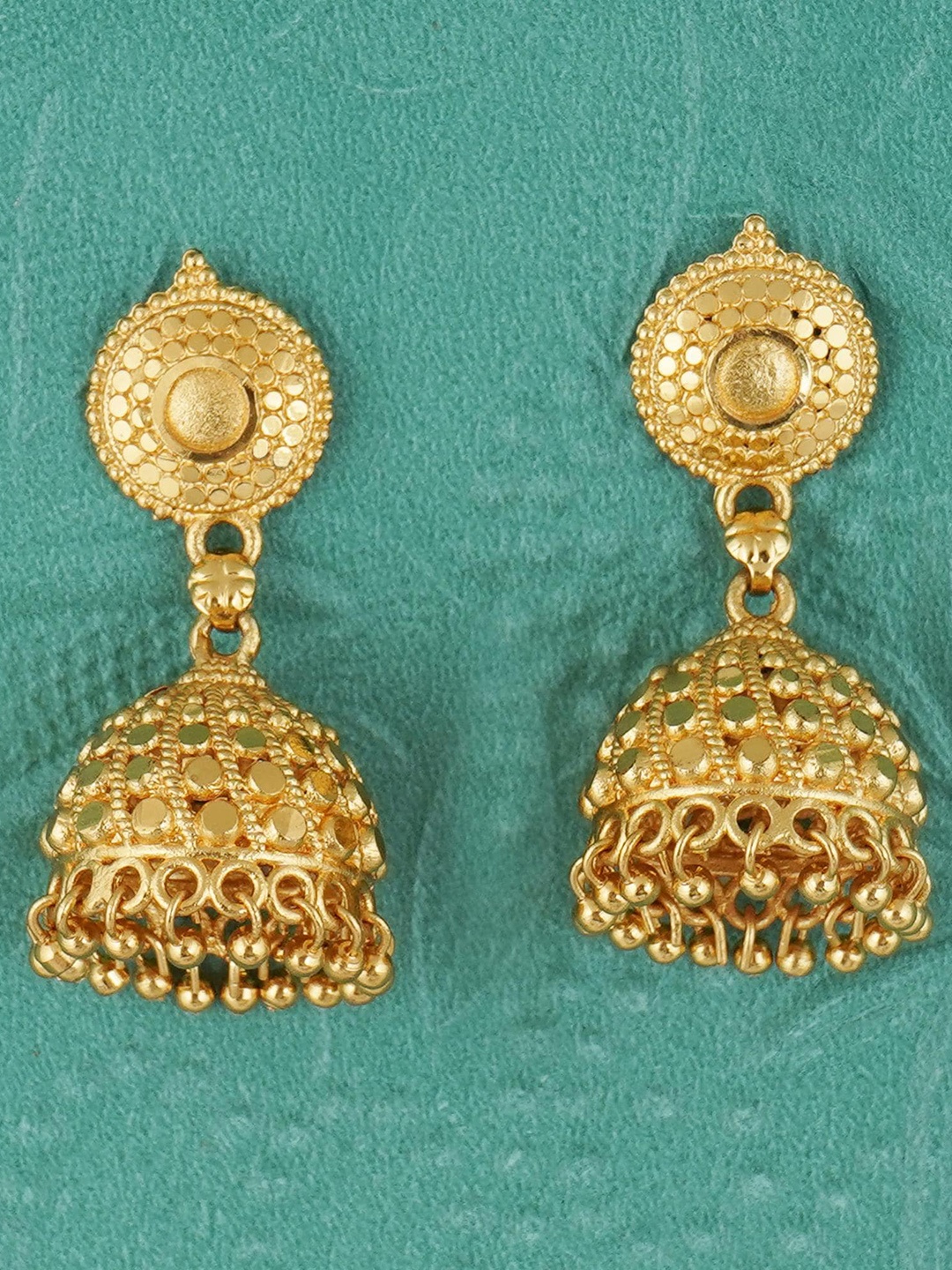 

MANSIYAORANGE Gold-Plated Classic Jhumkas