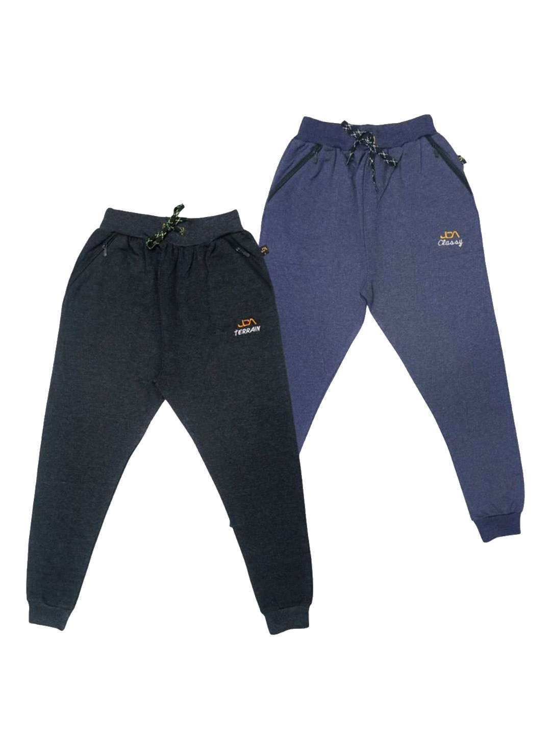 

CoolTees4U Boys Pack Of 2 Mid-Rise Cotton Joggers, Grey