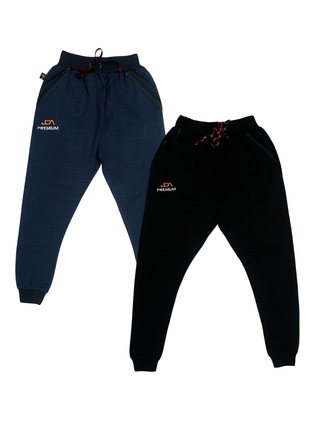 

CoolTees4U Boys Pack Of 2 Mid-Rise Cotton Joggers, Black