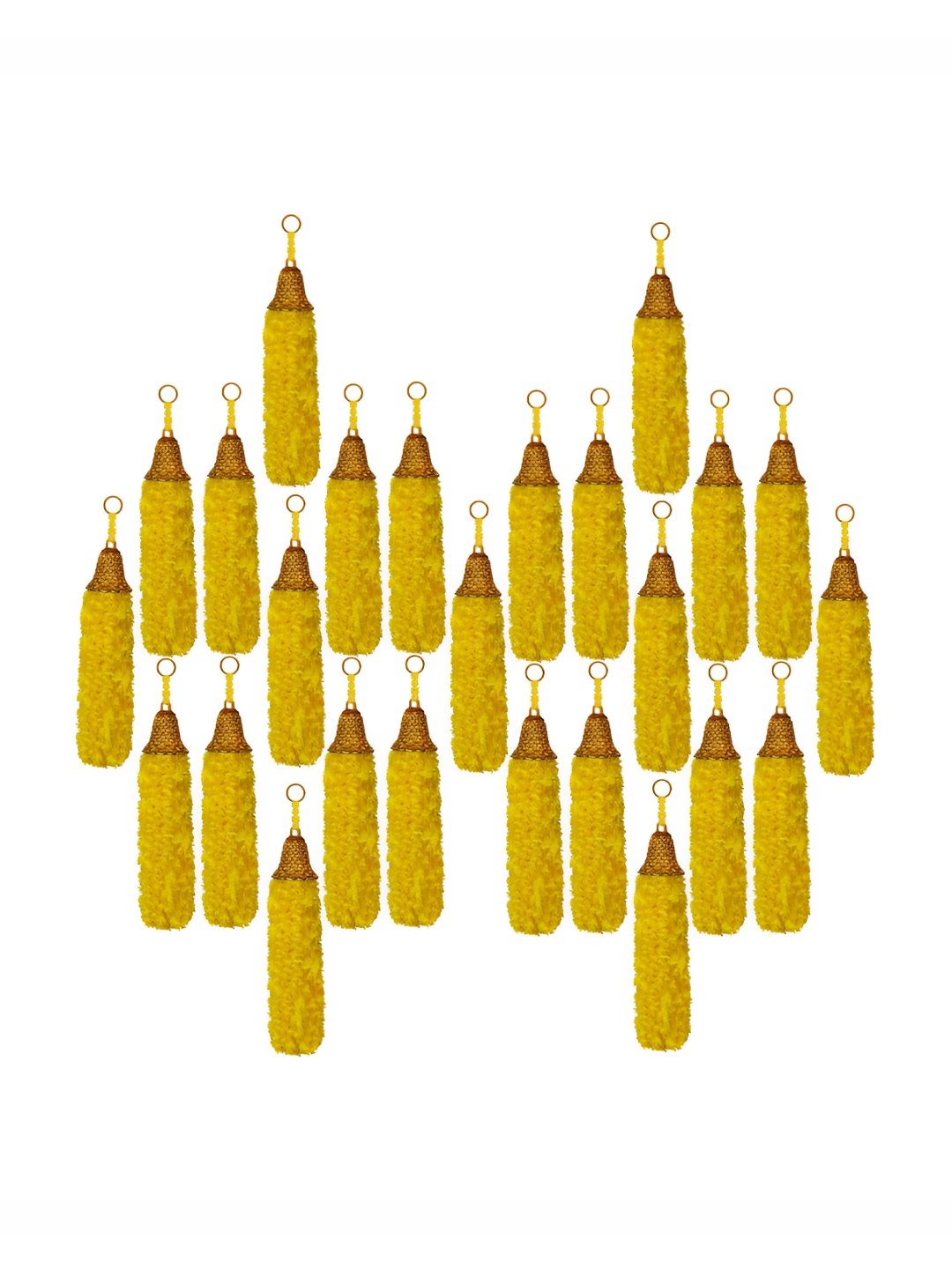 

iHandikart Yellow & Brown 25Pcs Hanging Festive Decor