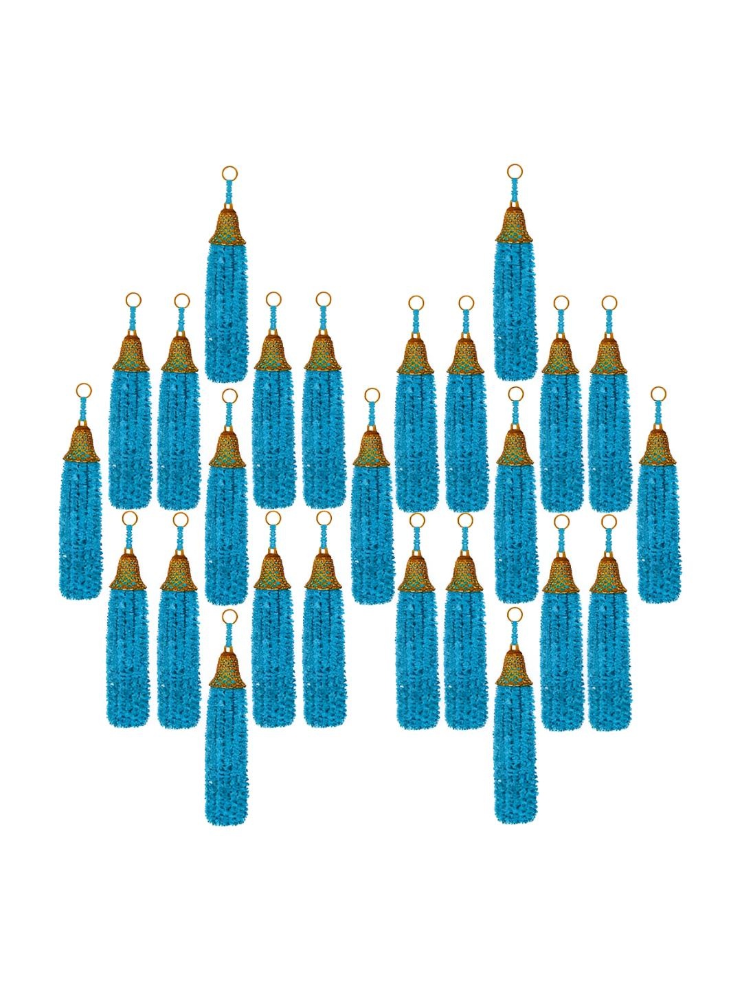 

iHandikart Blue 25 Pieces Hanging Artificial Flowers