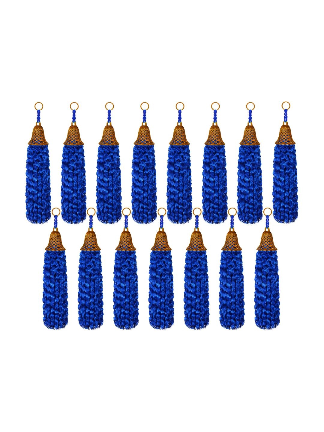 

iHandikart Blue & Gold-Tone15Pcs Hanging Festive Decor