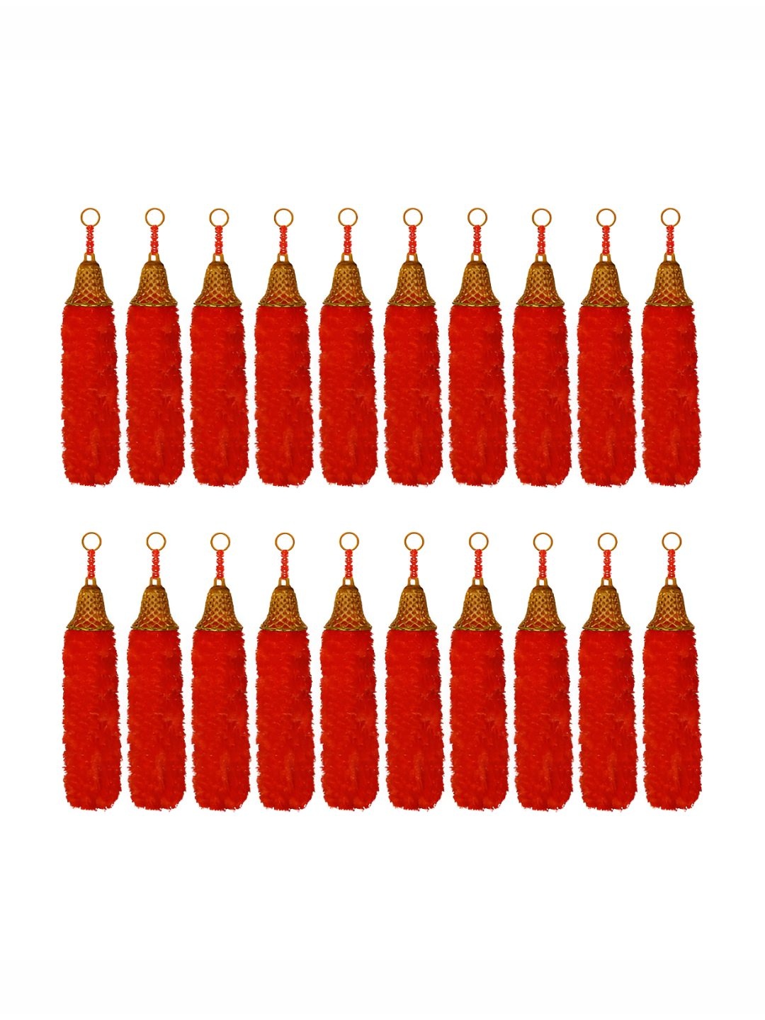 

iHandikart Orange & Gold-Tone 20Pcs Hanging Festive Decor