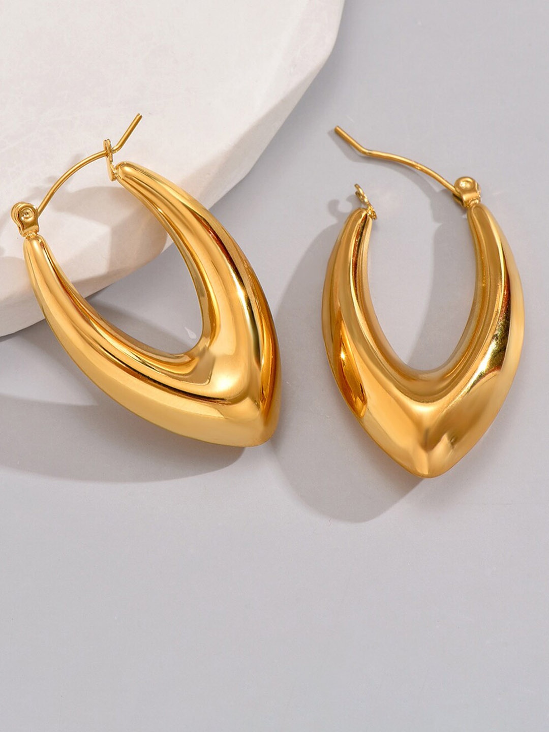 

Atasi International Gold Plated Hoop Earrings