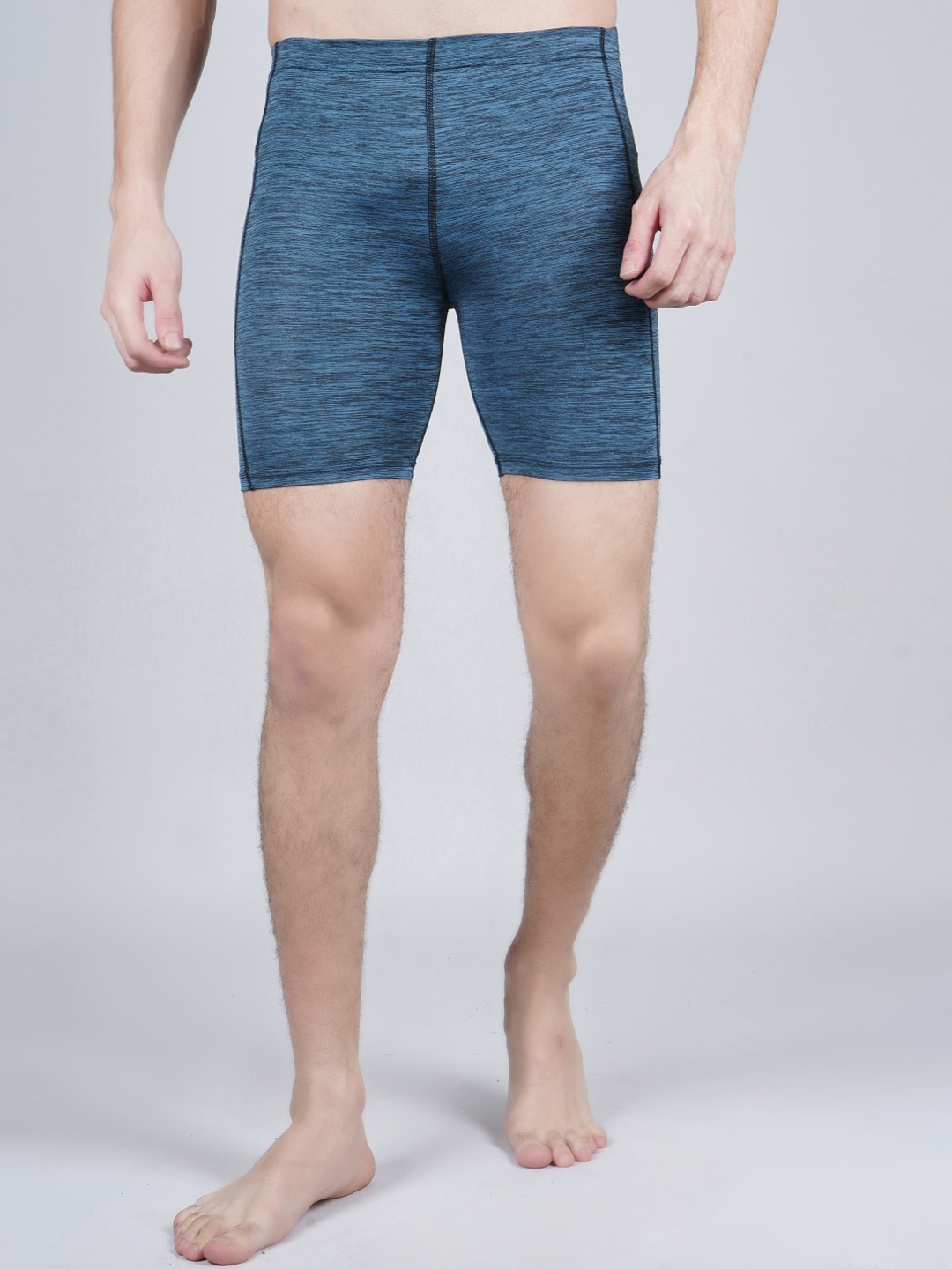

NEVER LOSE Men Mid-Rise Swim Bottoms, Blue