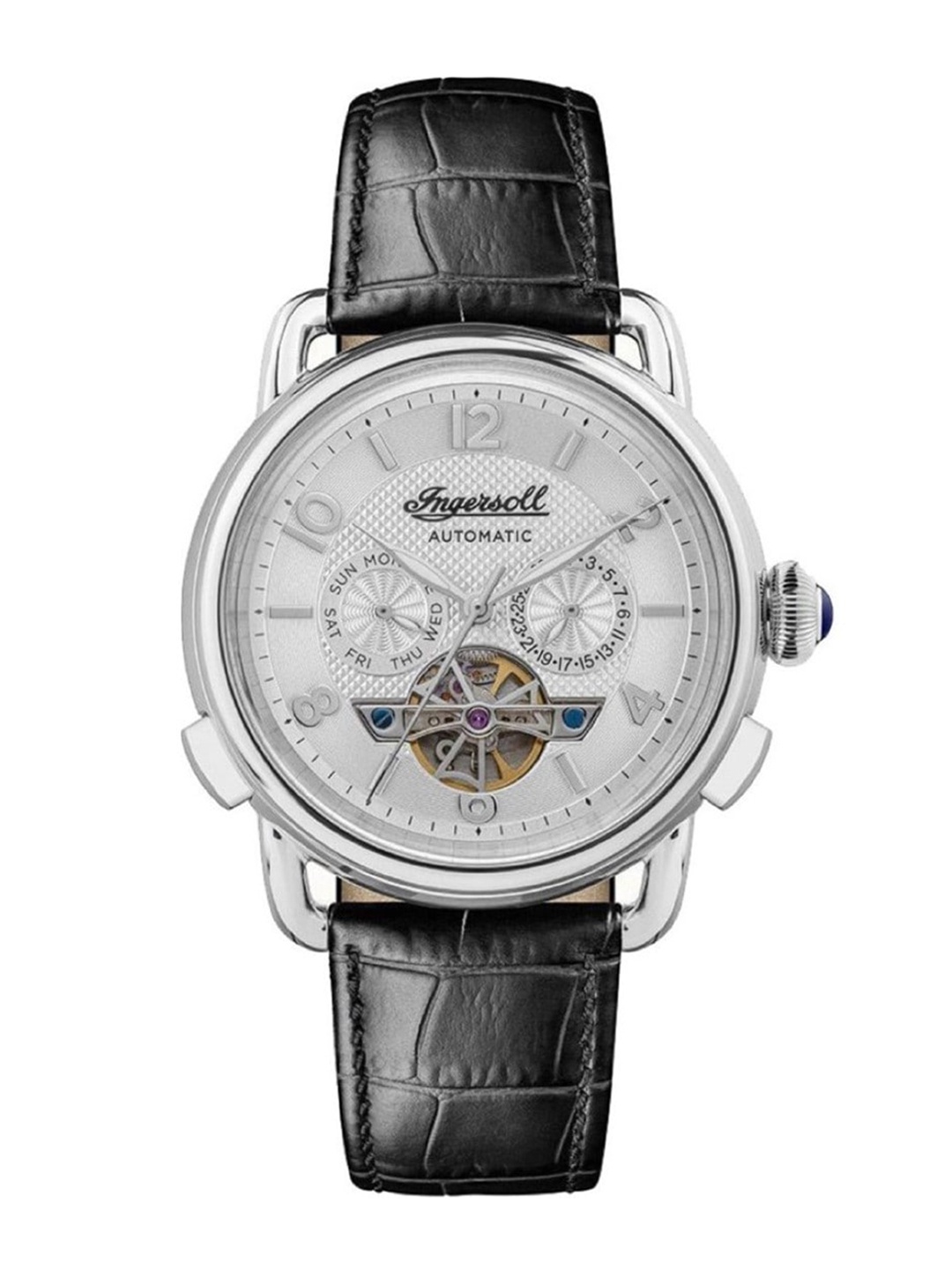 

Ingersoll Men Skeleton Dial & Leather Analogue Automatic Motion Powered Watch I00903B, White