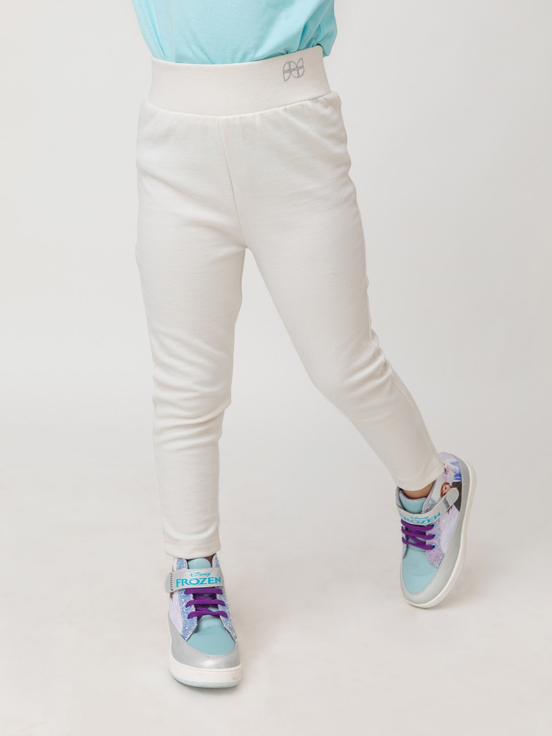 

Purple United Kids Girls Regular Fit Jeggings, White