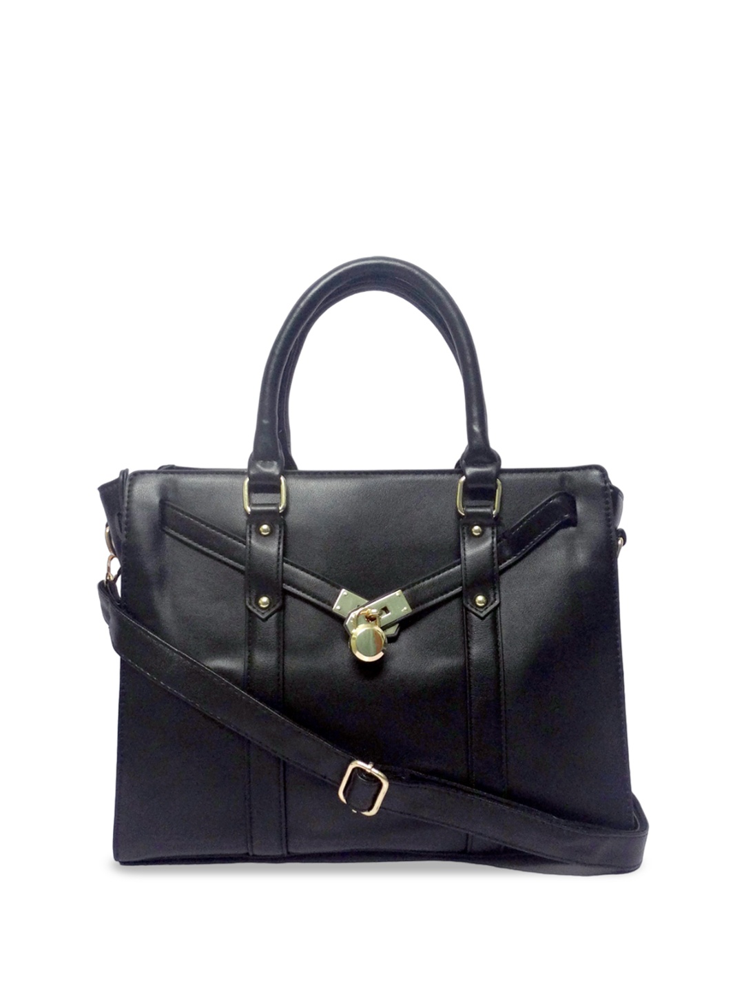 

CHRONICLE Structured Handheld Bag, Black