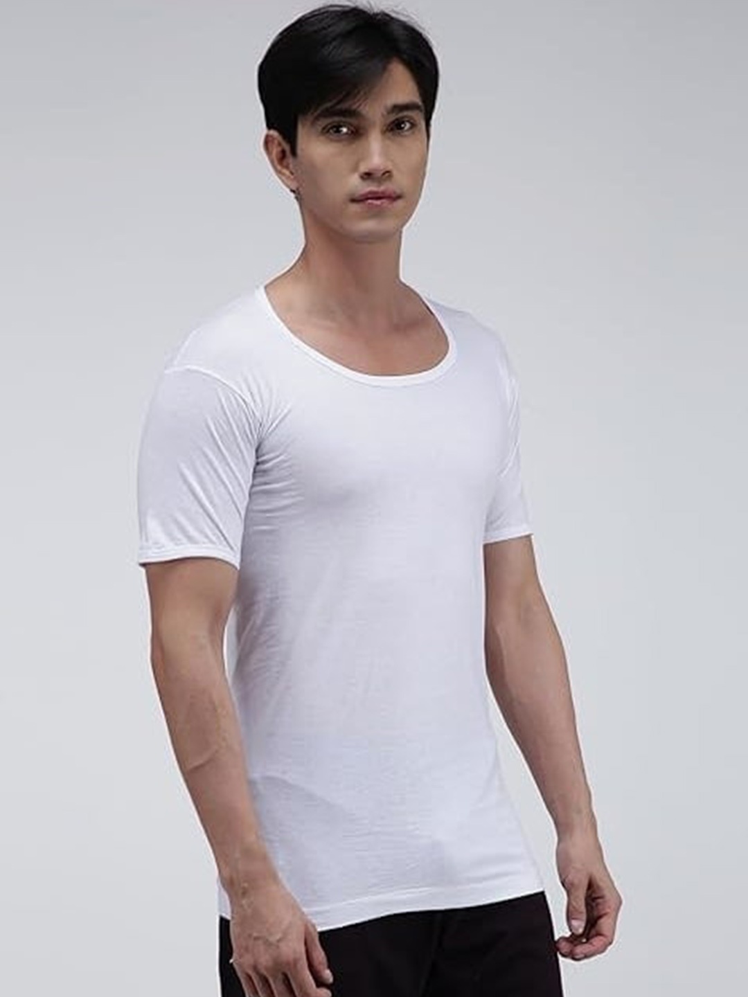 

INDIAN THREADS Pack Of 2 Pure Cotton Undershirt Vests, White