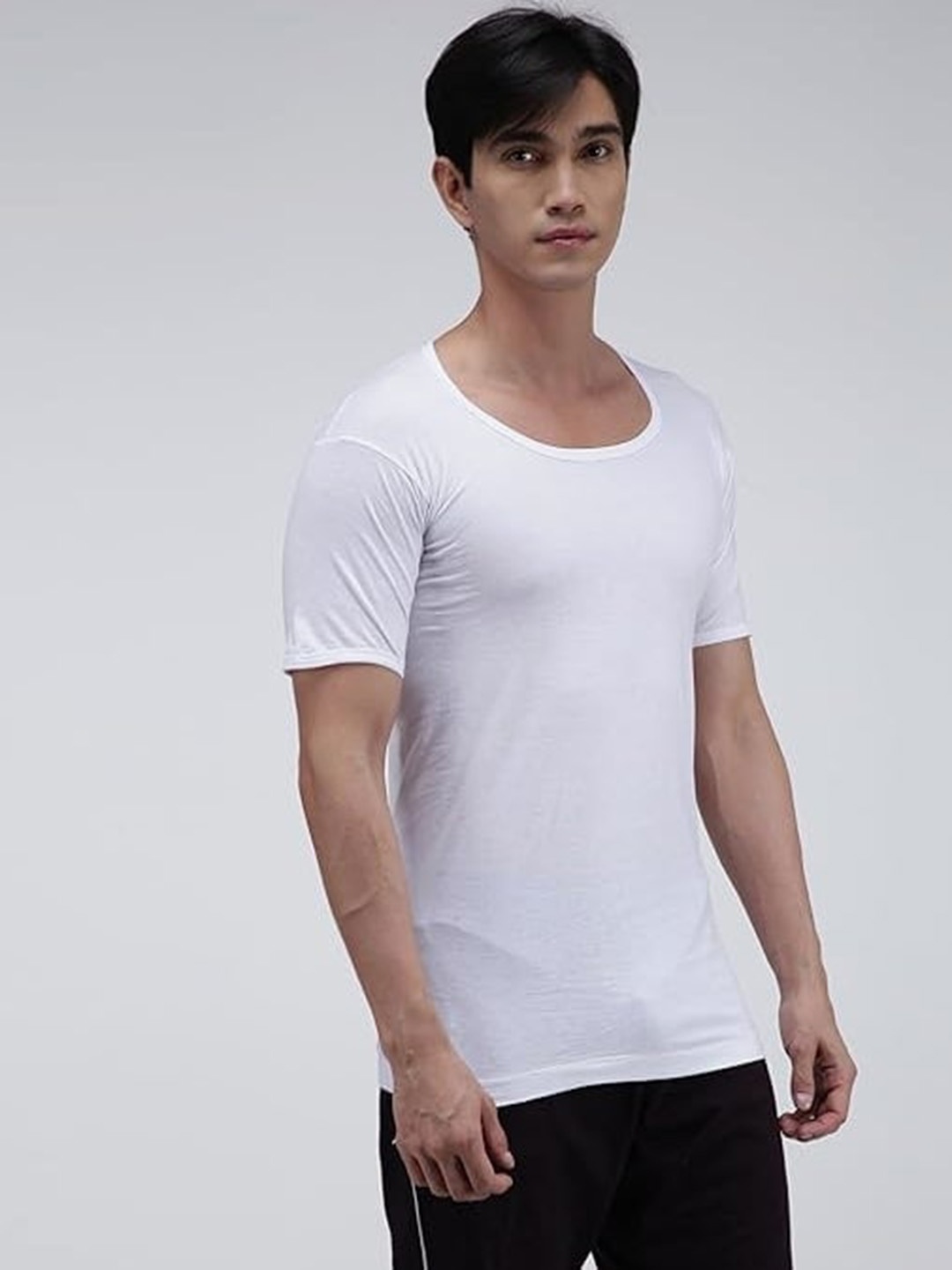 

INDIAN THREADS Pack Of 3 Pure Cotton Undershirt Vests, White