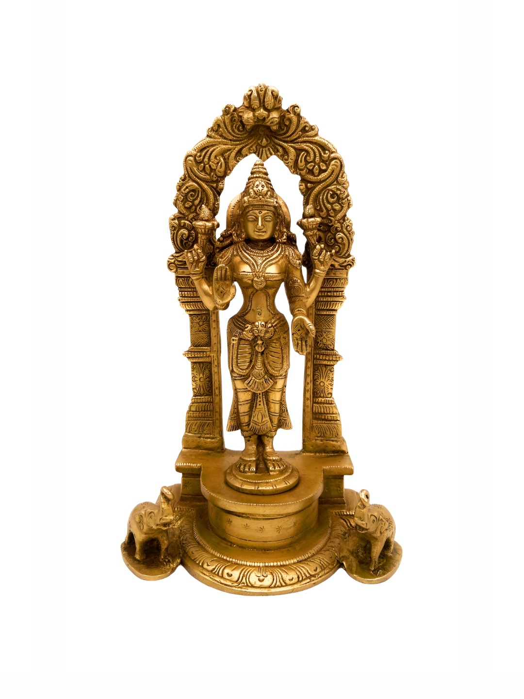 

Bhunes Gold-Toned Brass Religious Idol Showpiece