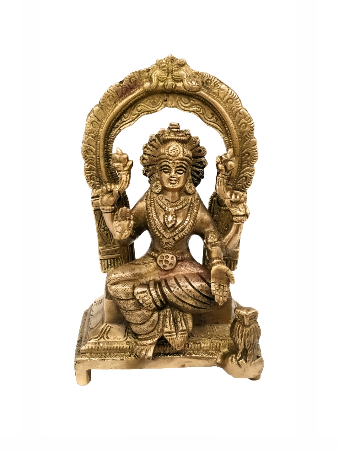 

Bhunes Gold Toned Lakshmi Idol Brass Showpiece
